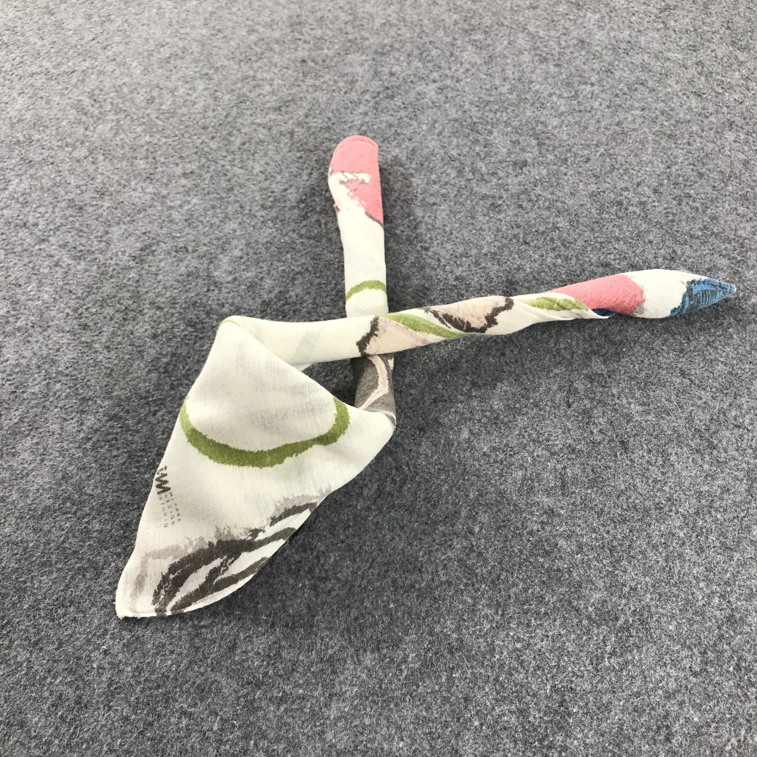 Issey Miyake Issey Miyake Abstract Handkerchief Neckerchief Bandana H296 Size ONE SIZE - 3 Thumbnail