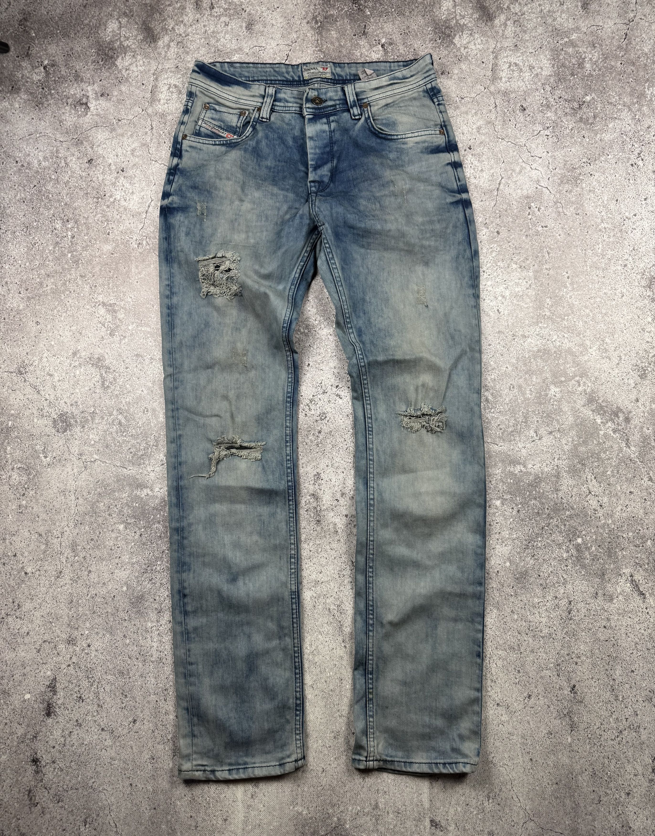 Diesel 🔥RARE🔥Vintage Diesel Distressed Jeans Size US 32 / EU 48 - 2 Thumbnail