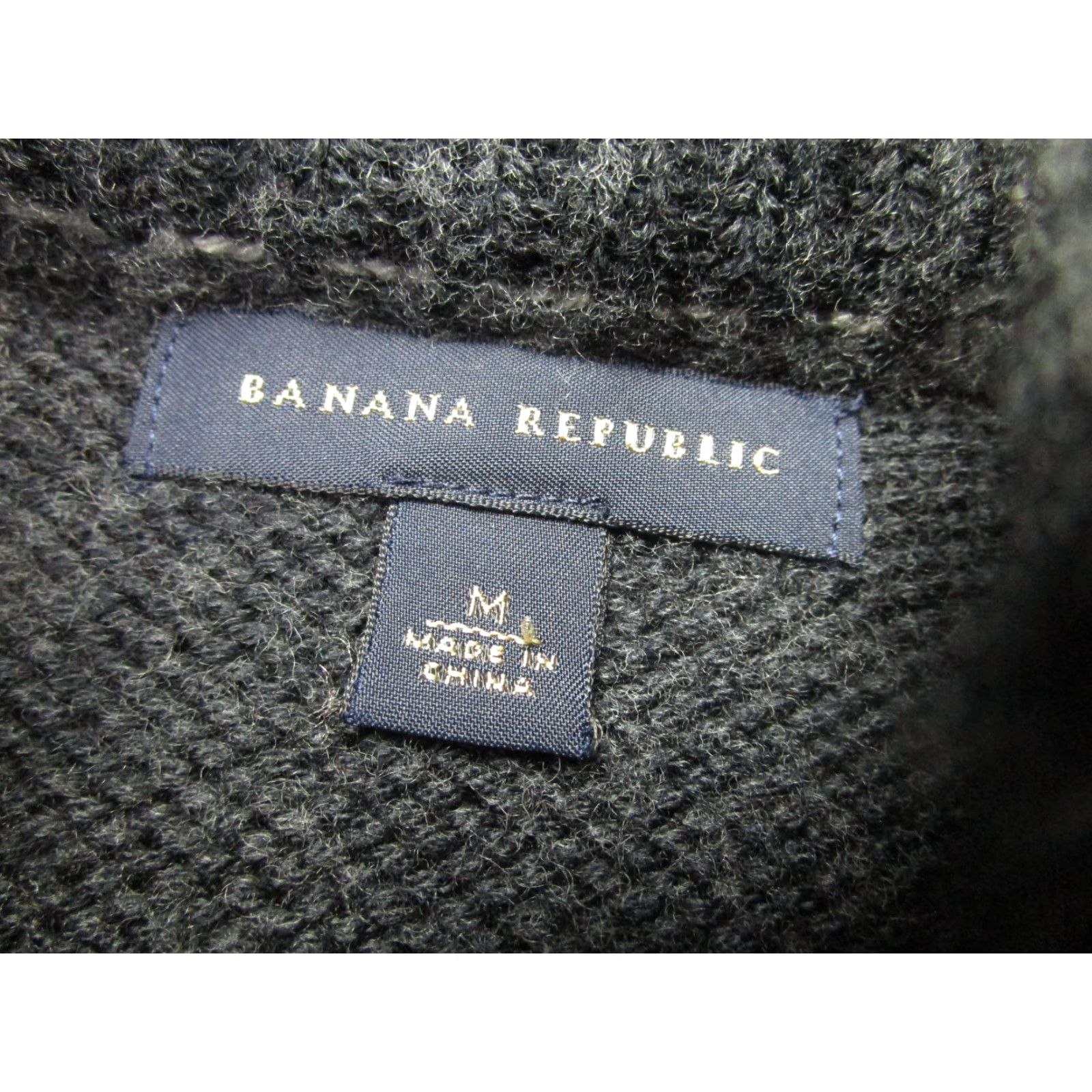 Banana Republic VINTAGE Banana Republic Sweater Mens M Gray Full Zip Wool Mock Pockets Old Money Preppy Size US M / EU 48-50 / 2 - 6 Thumbnail