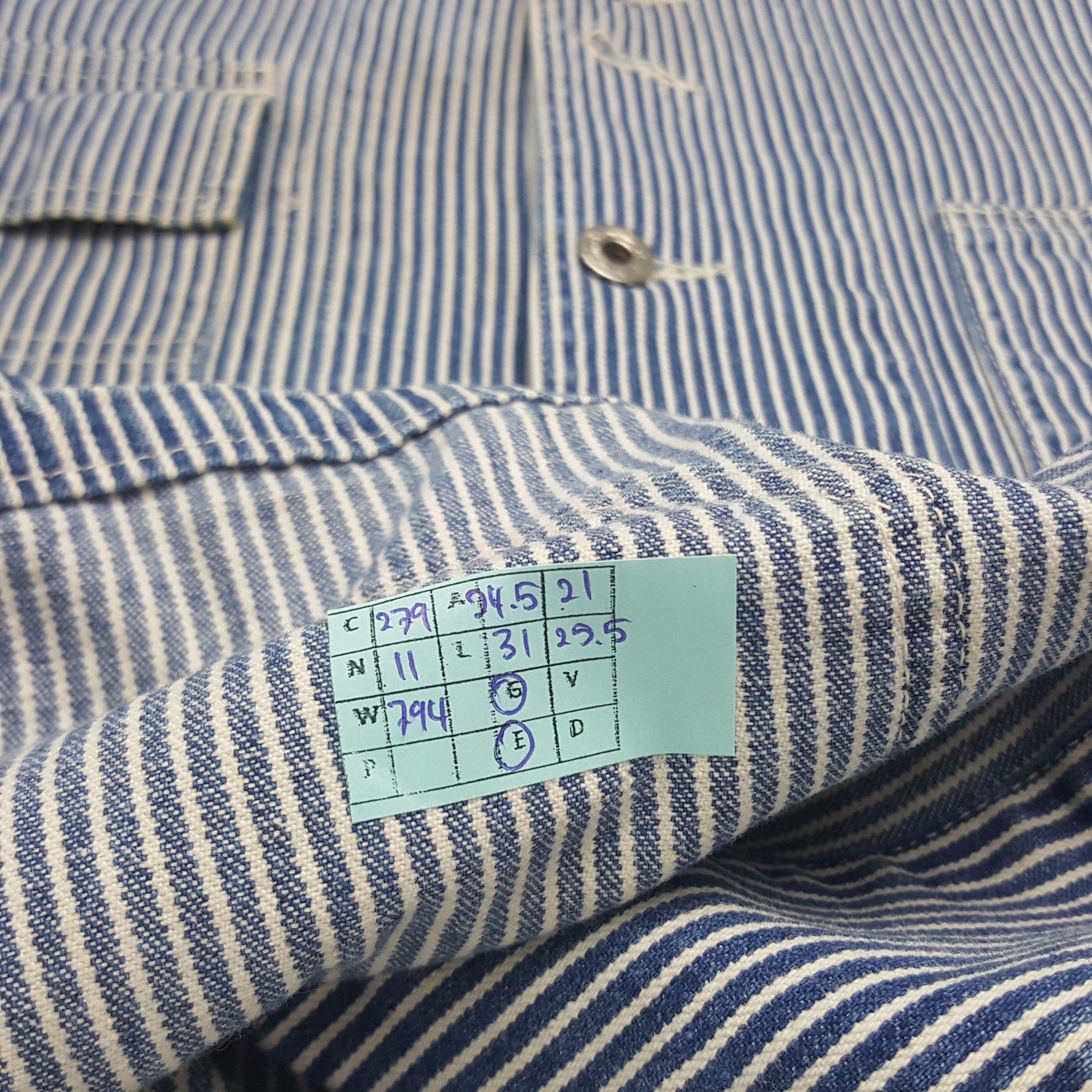 Vintage Vintage Union Made Custom Logo Striped Jacket Size US L / EU 52-54 / 3 - 7 Thumbnail