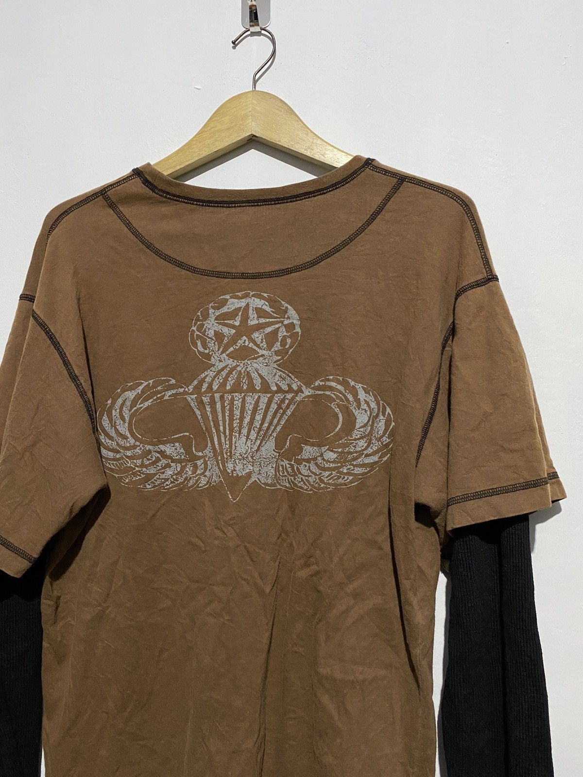 5351 POUR LES HOMMES Japanese platoon movie double layers longsleeve tshirts Size US L / EU 52-54 / 3 - 4 Thumbnail
