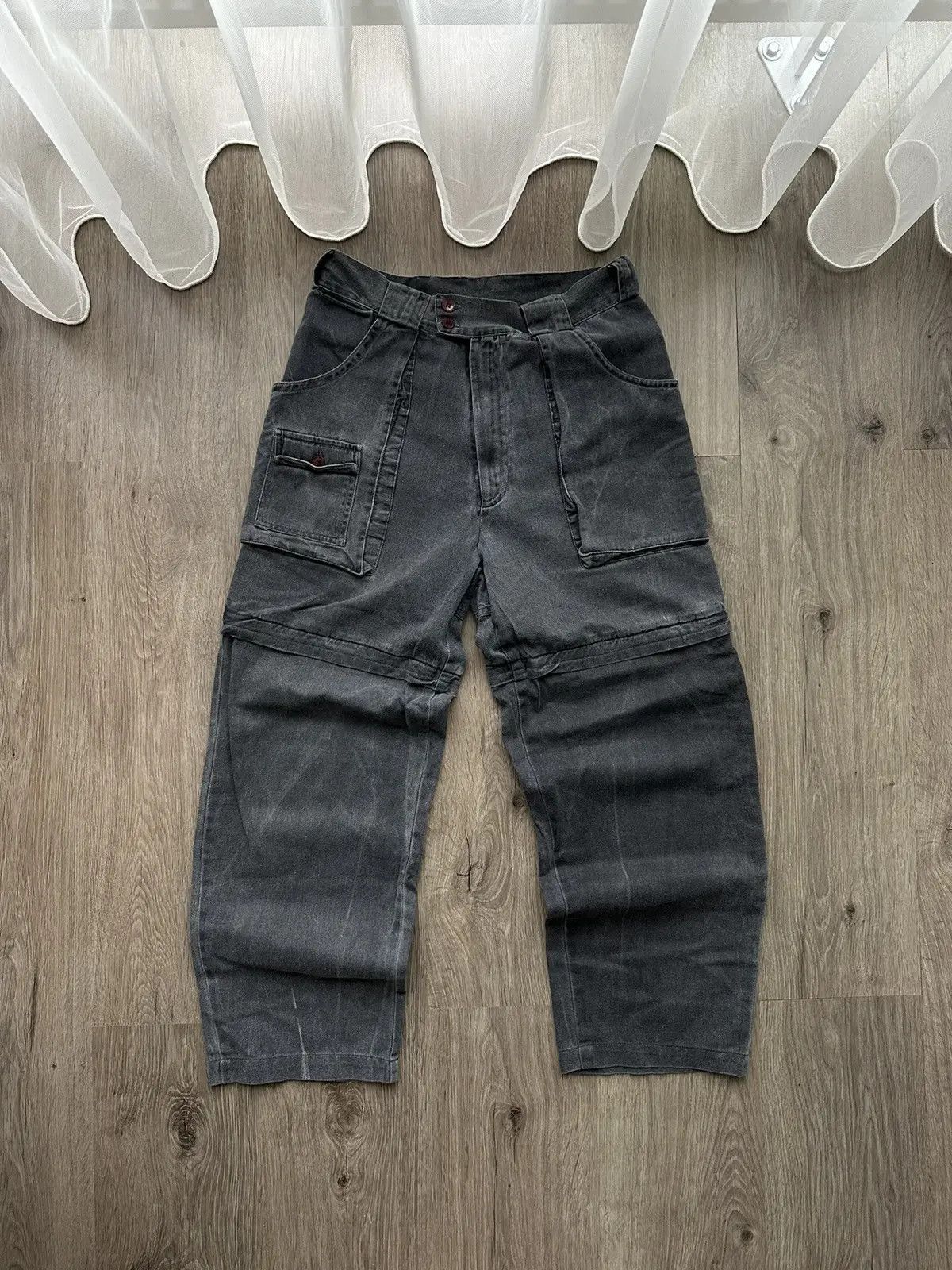 image of Vintage Japanese Junya Watanabe Gray Style Pants in Grey, Men's (Size 30)