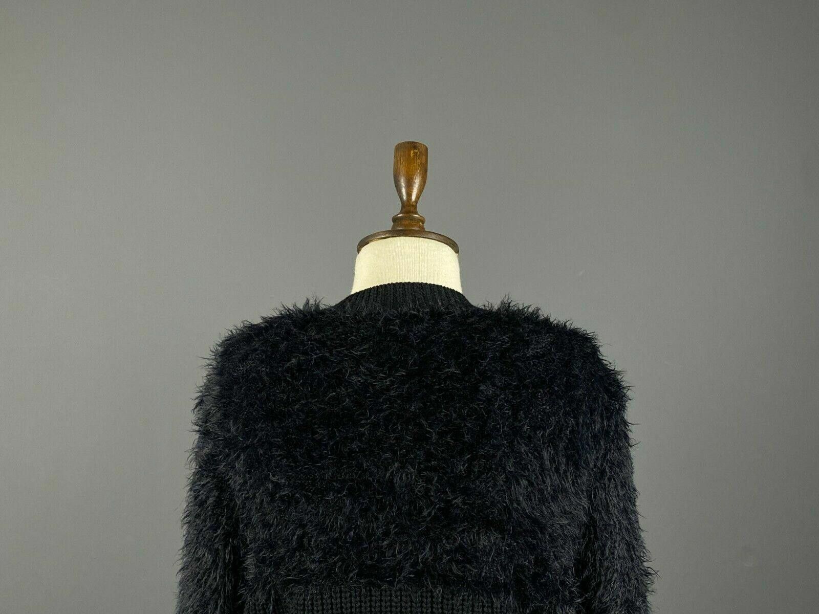 Designer Elisa Cavaletti Blue Sono Italiano Black Sweater Size S / 1 Size S / US 4 / IT 40 - 7 Thumbnail