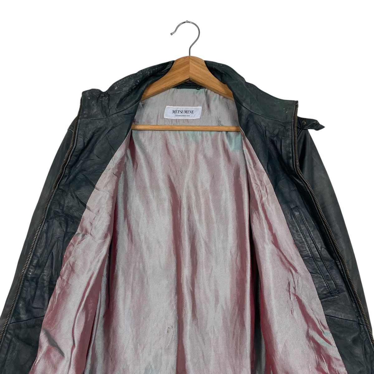 Japanese Brand Japanese Brand Mitsumine Motorcycle Biker Leather Jacket Size US S / EU 44-46 / 1 - 14 Thumbnail