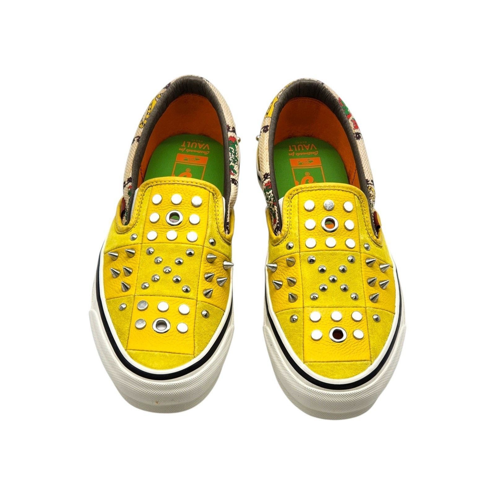 Gucci Vault OG Classic Checkered Studded Slip-On Sneakers US 10 Size US 10 / EU 43 - 4 Thumbnail