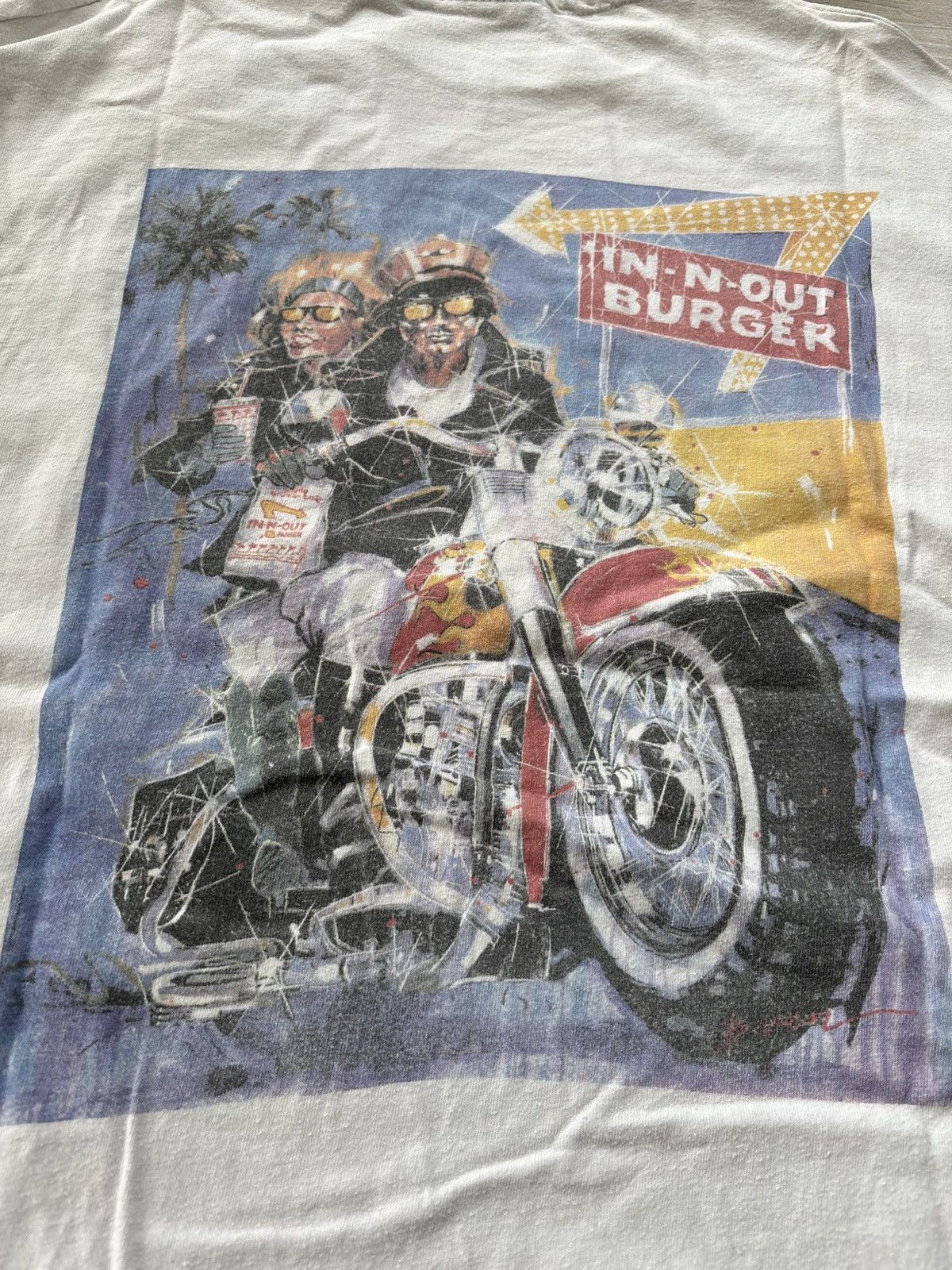 Vintage Vintage In-N-Out Burger Graphic White Tee Size Large Size US L / EU 52-54 / 3 - 2 Thumbnail
