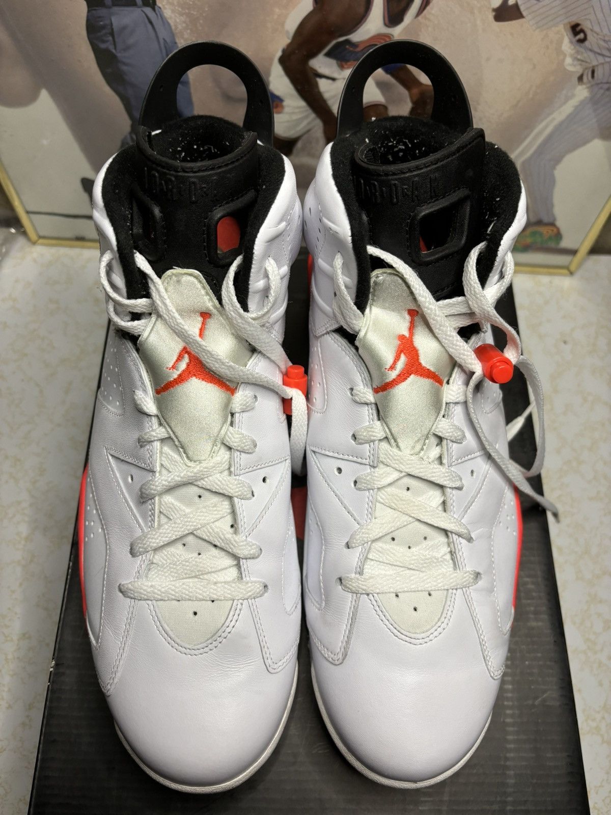Jordan Brand Air Jordan 6 Retro white infrared Size US 13 / EU 46 - 2 Thumbnail