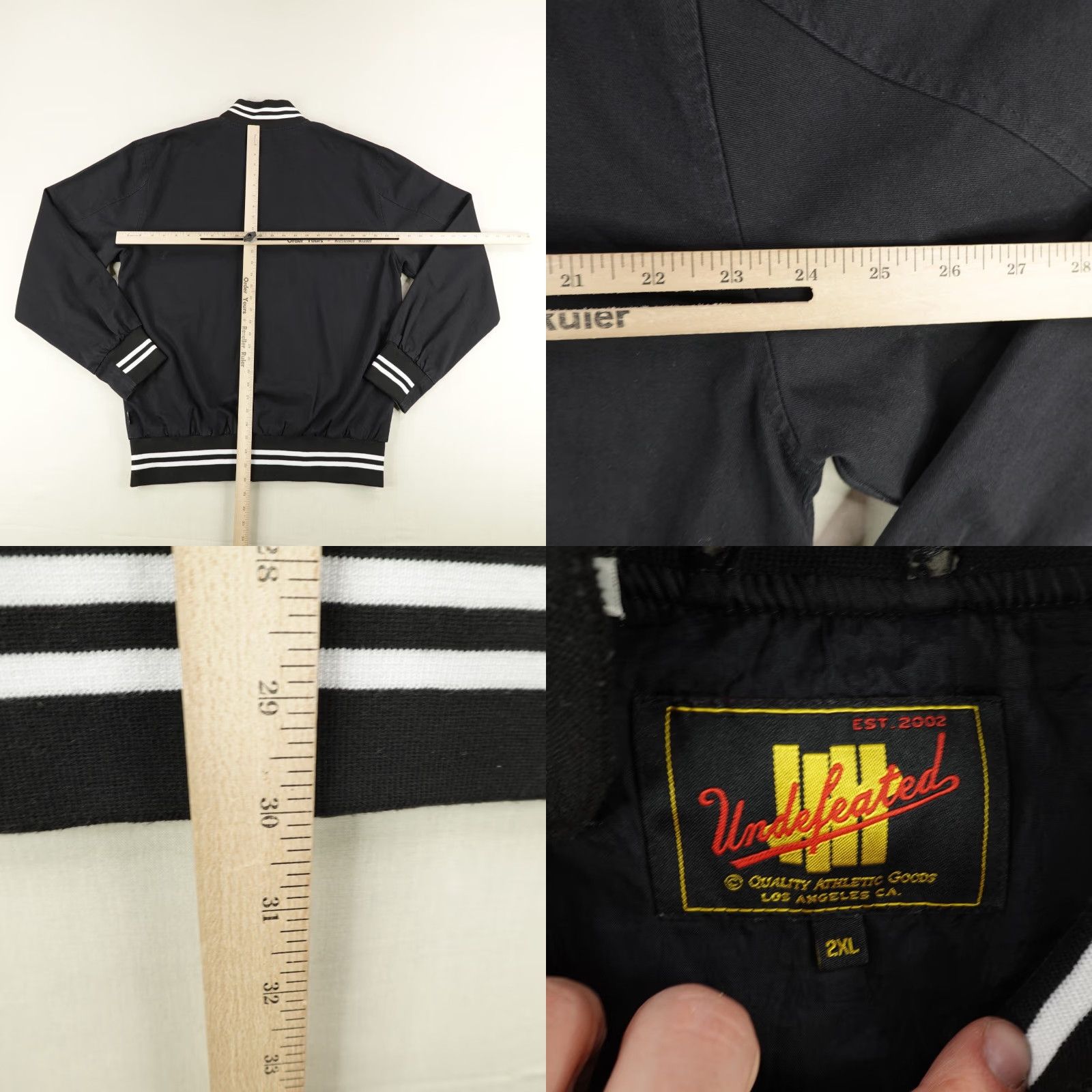 Undefeated VINTAGE Undefeated Men's Bomber Jacket Adult 2XL Black Casual Streetwear 90s Size US XXL / EU 58 / 5 - 8 Thumbnail