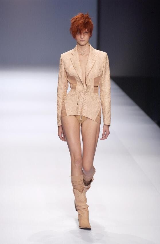 Jean Paul Gaultier Vintage runway spring 2004 JPG blazer and skirt set Size XL / US 12-14 / IT 48-50 - 2 Thumbnail