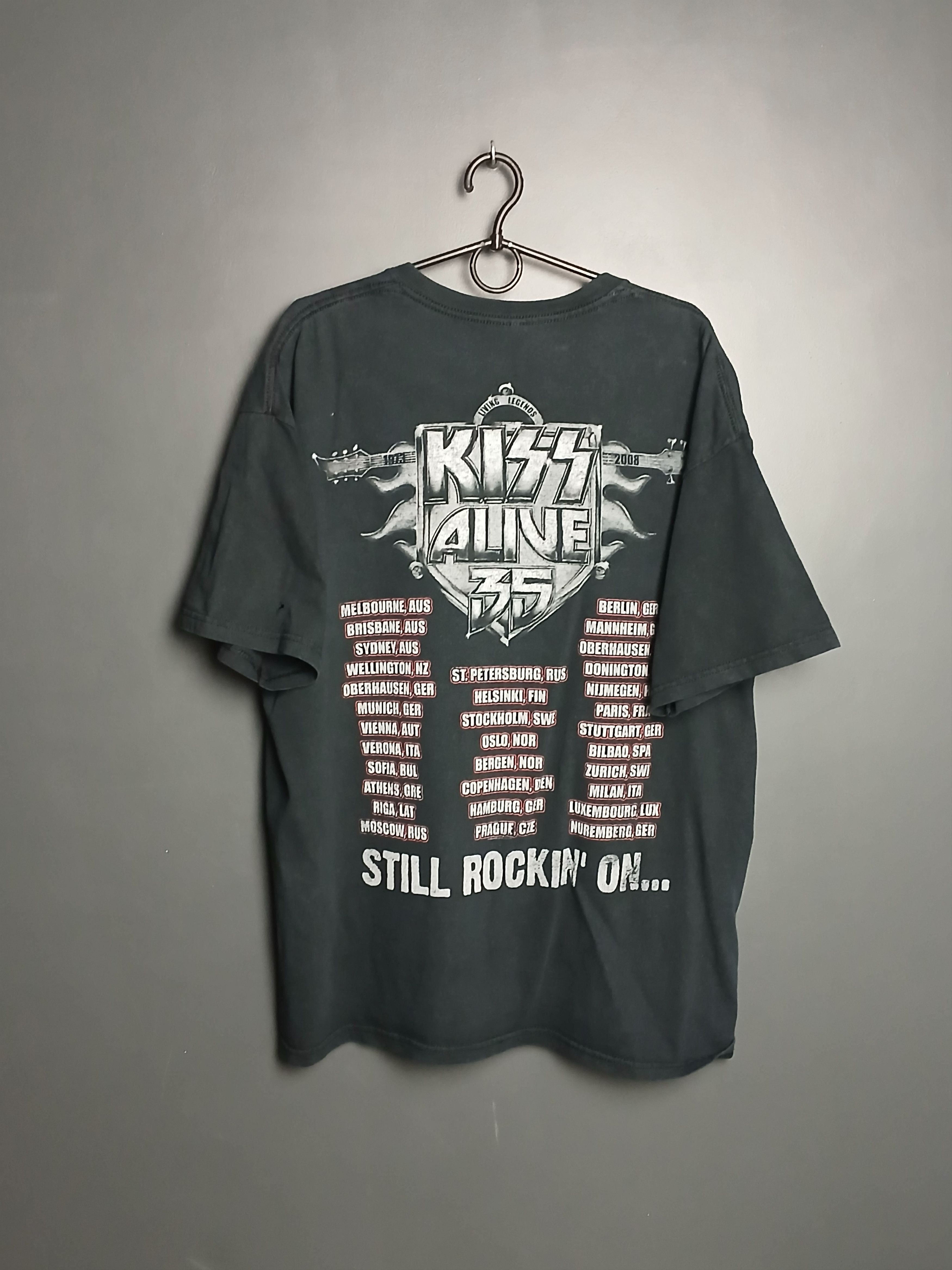Band Tees × KISS Kiss Alive 35 Tour T-Shirt Size US XL / EU 56 / 4 - 2 Thumbnail