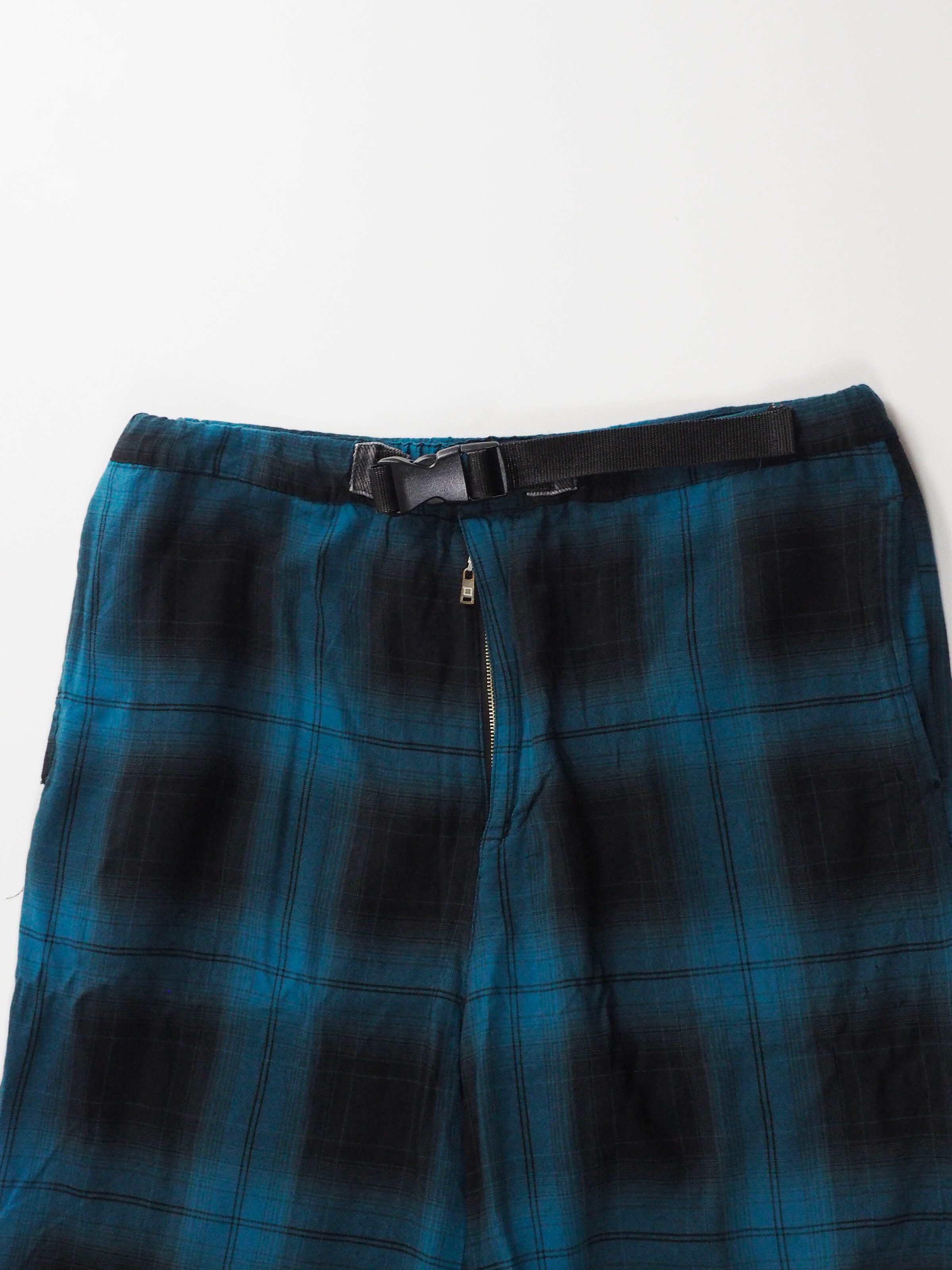Swagger Swagger Blue Plaid Belted Climbing Utility Shorts 32-34" Size US 32 / EU 48 - 2 Thumbnail