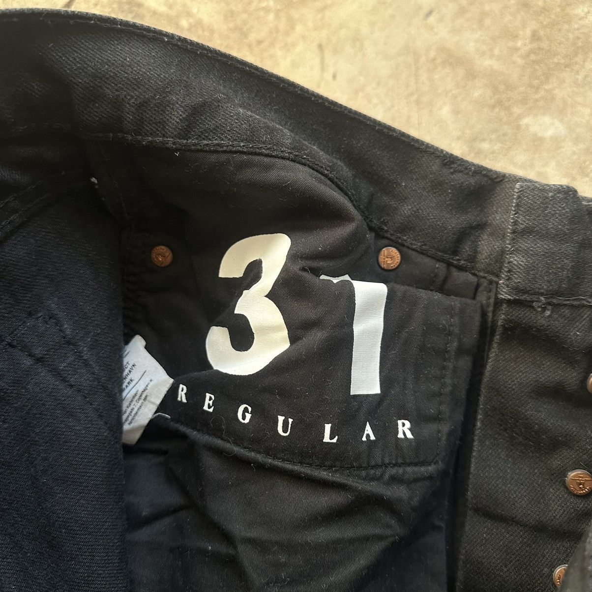 Han Kjobenhavn HAN Kjobenhavn Selvedge regular fit Japan Black Denim Size US 31 - 13 Thumbnail