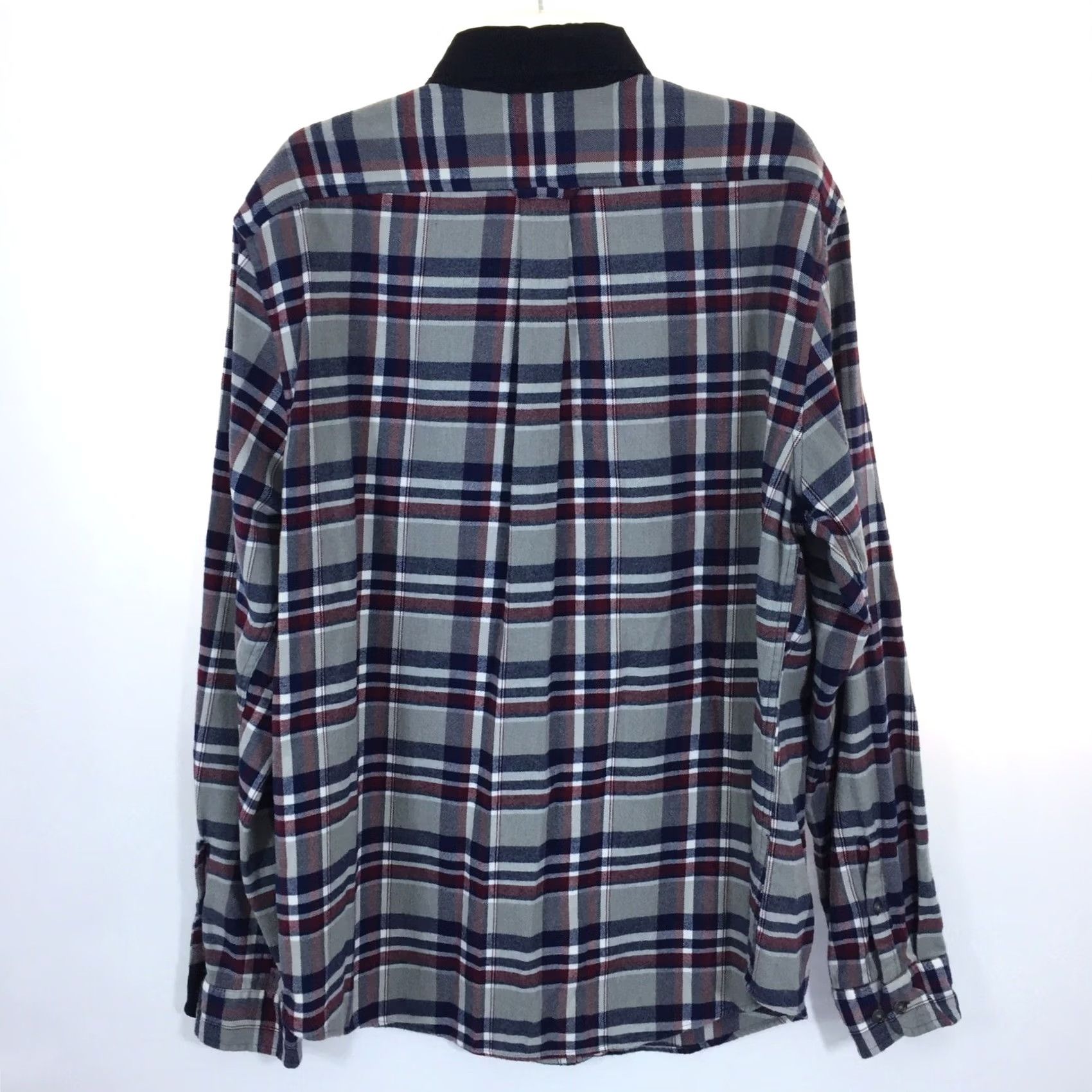Lands' End Lands' End Shirt Mens XLT Gray Plaid Flannel Button-Down Collar Shirt XLT Gray Plaid Flannel Button-Down Lands' End Mens XLT Button-Up Shirt Size US XL / EU 56 / 4 - 5 Thumbnail
