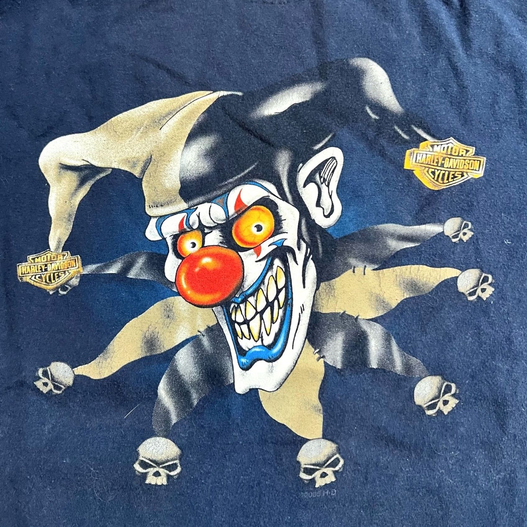 Harley Davidson Harley-Davidson Shirt Mens Large Blue USA Made St. Croix Wisconsin Jester L Tshirt Size US L / EU 52-54 / 3 - 2 Thumbnail
