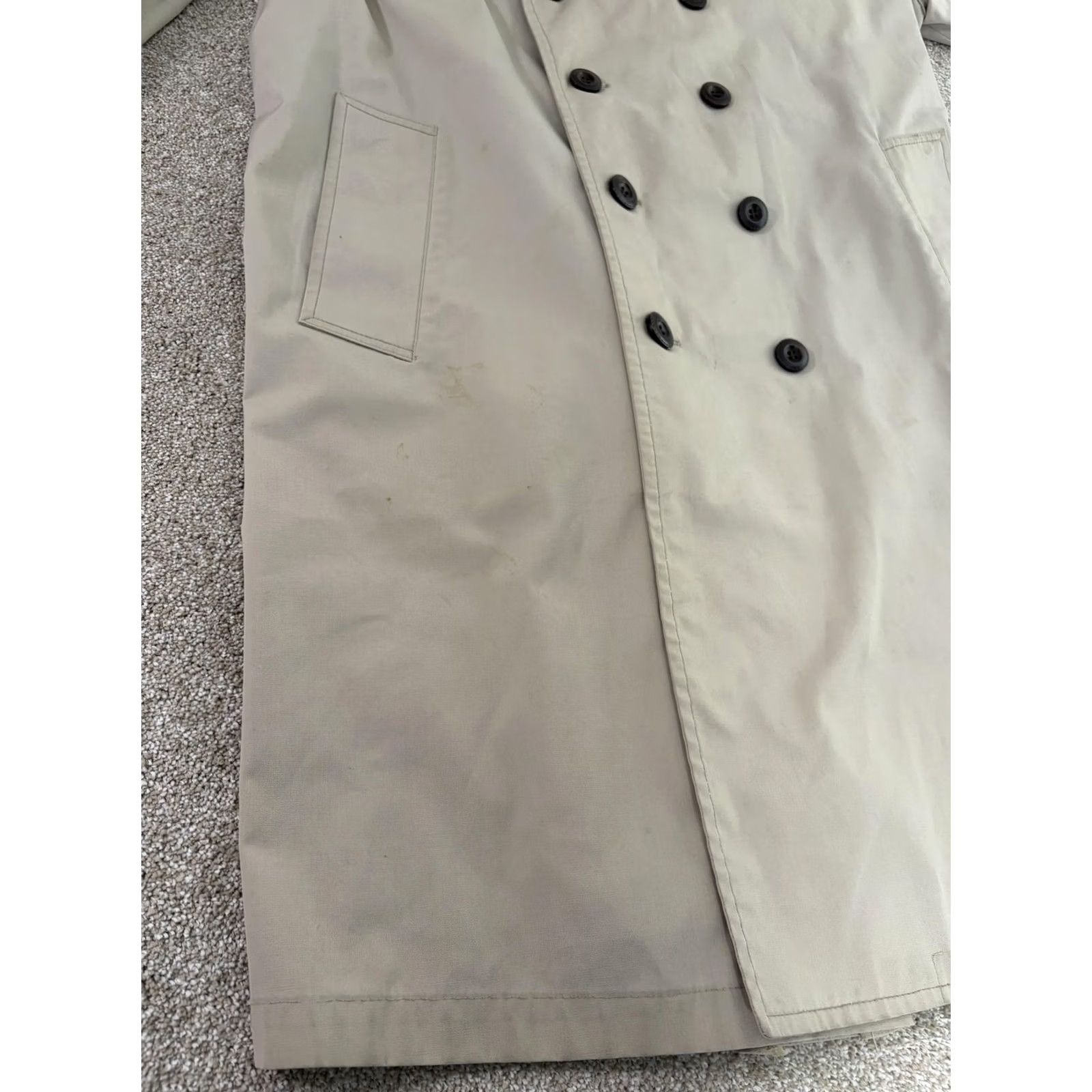 London Fog VINTAGE London Fog Maincoats Trench Coat Mens 44 Beige Double Breasted Raincoat Size US S / EU 44-46 / 1 - 4 Thumbnail