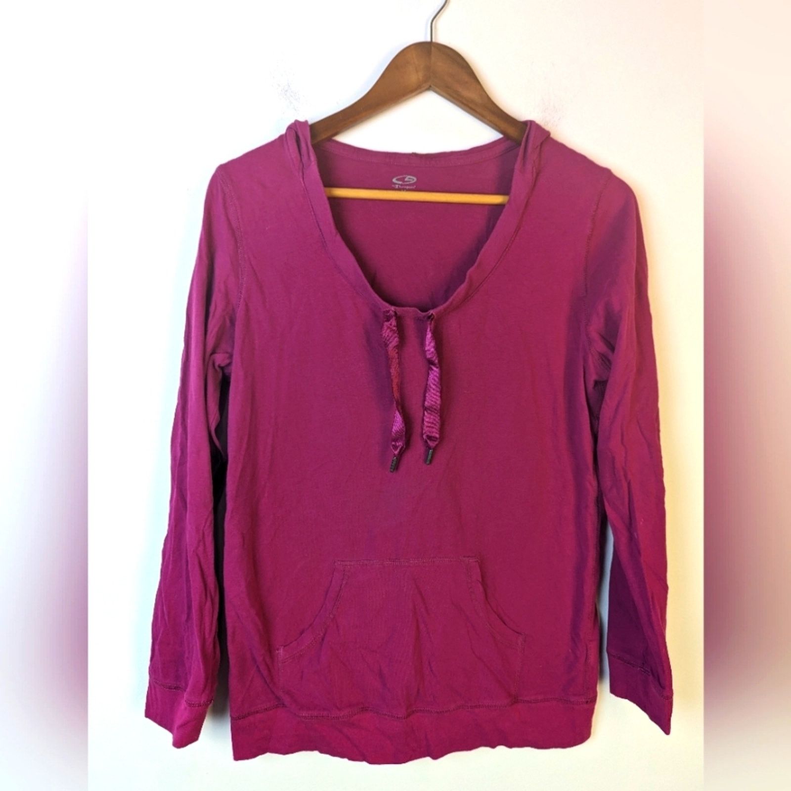 Champion Champion Hooded Fushia Shirt / Medium Size M / US 6-8 / IT 42-44 - 2 Thumbnail