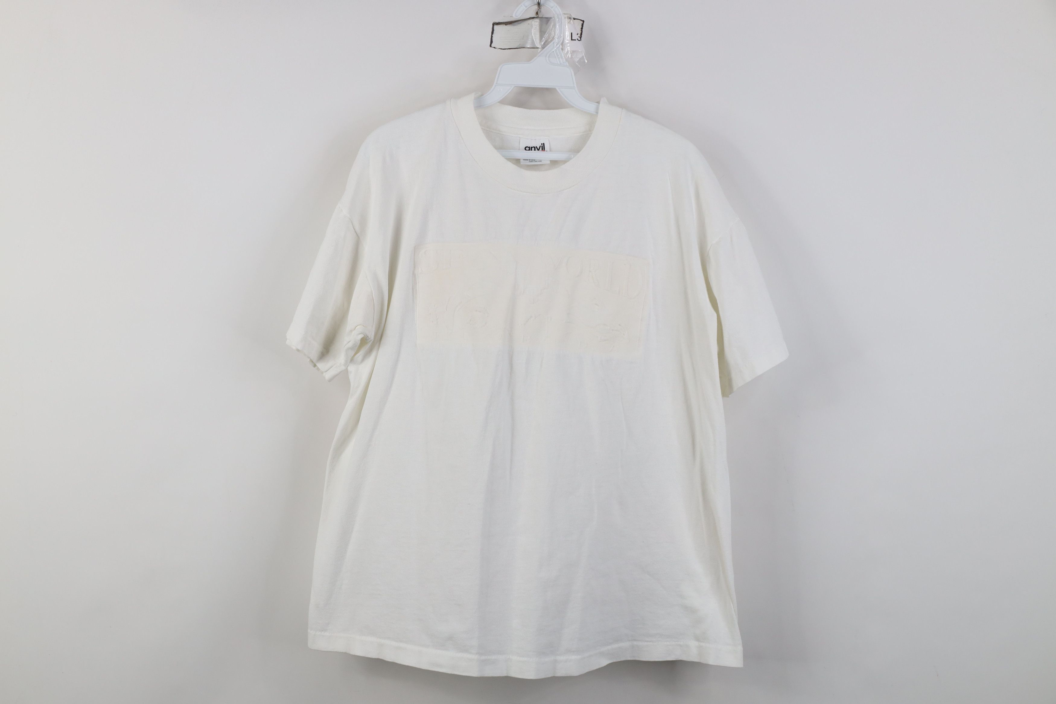 Vintage Vintage 90s Streetwear Sea World Florida T-Shirt White USA Size L / US 10 / IT 46 - 1 Thumbnail