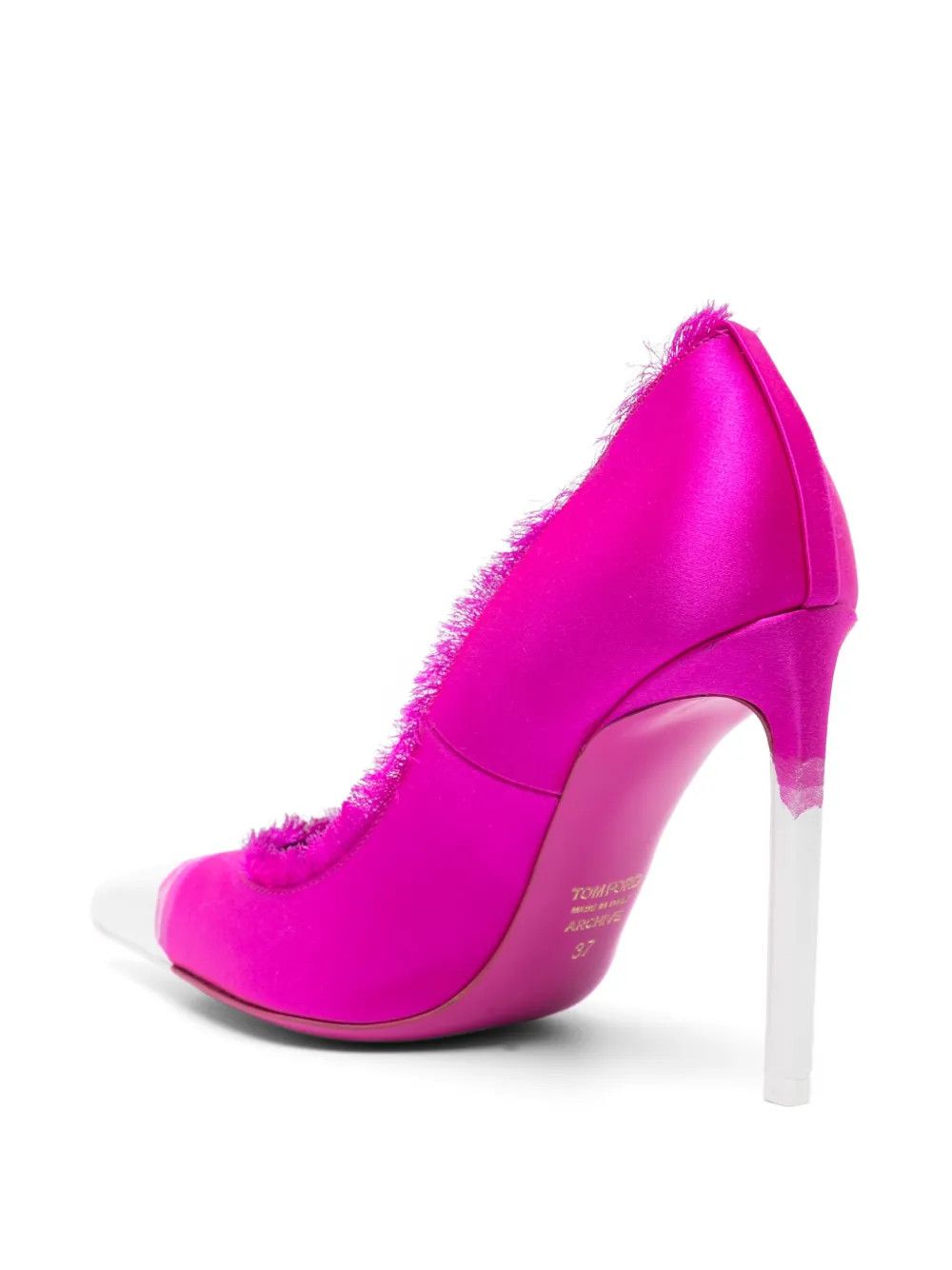 Tom Ford o1y0126 Stiletto Heel Pumps in Fuchsia/White Size US 10 / IT 40 - 3 Thumbnail