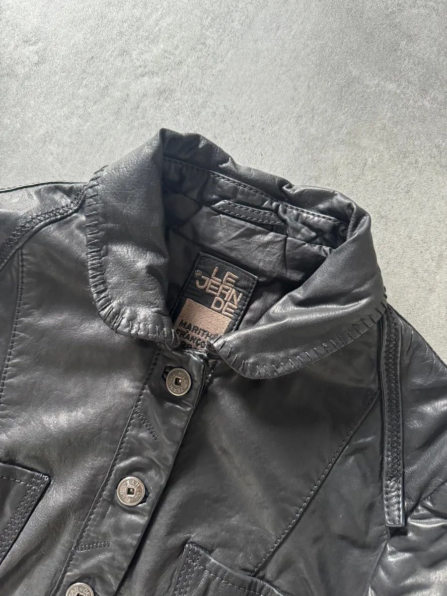 Designer × Marithe + Francois Girbaud × Vintage SS2013 Marithé + François Girbaud Calfwax Black Shadow Jacket Size S / US 4 / IT 40 - 9 Thumbnail