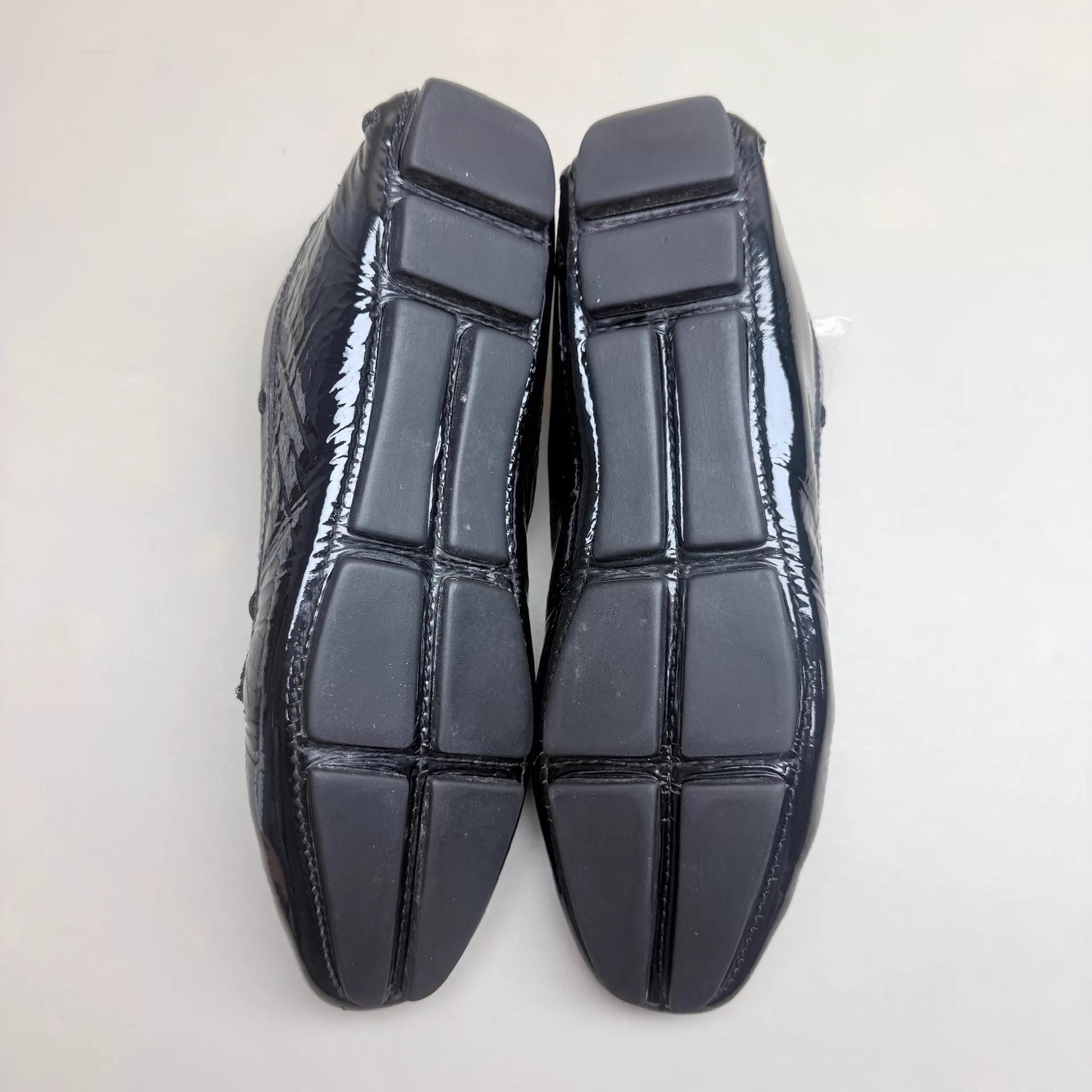 Prada Prada Black Gold Logo Low Heel Shoes 35 Mint Size US 4.5 / IT 34.5 - 6 Thumbnail