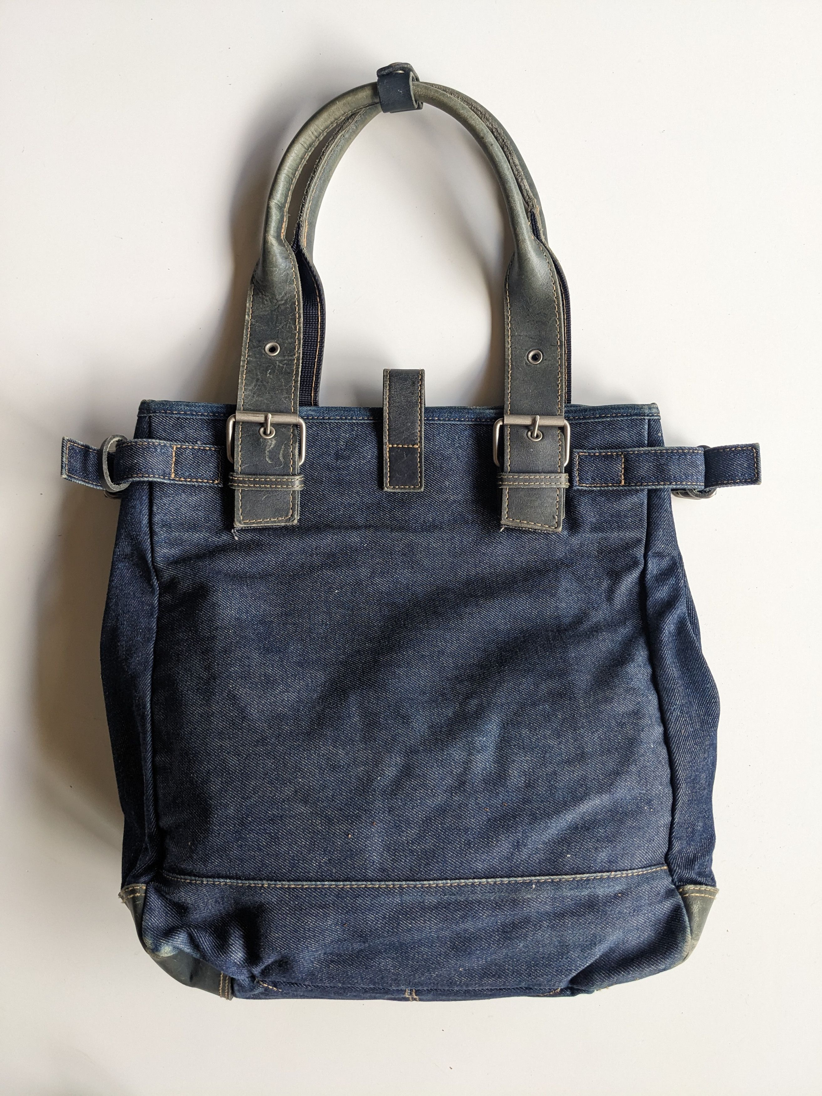 Porter Porter tote bag denim indigo jeans Size ONE SIZE - 2 Thumbnail