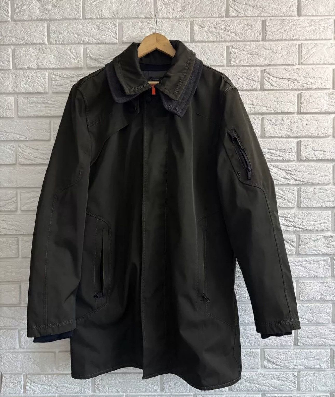 g-lab G-Lab mens coat jacket with warm liningdark green size XL Size US XL / EU 56 / 4 - 1 Thumbnail