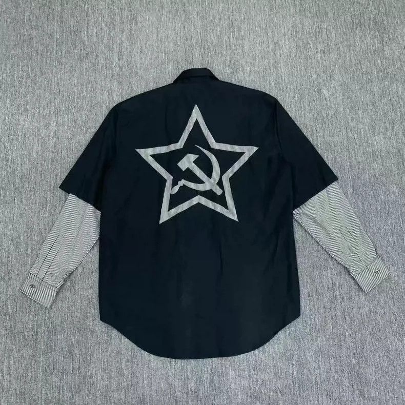 Vetements Vetements Soviet Union Inspired Two-Piece Shirt Jacket - S Size US S / EU 44-46 / 1 - 2 Thumbnail