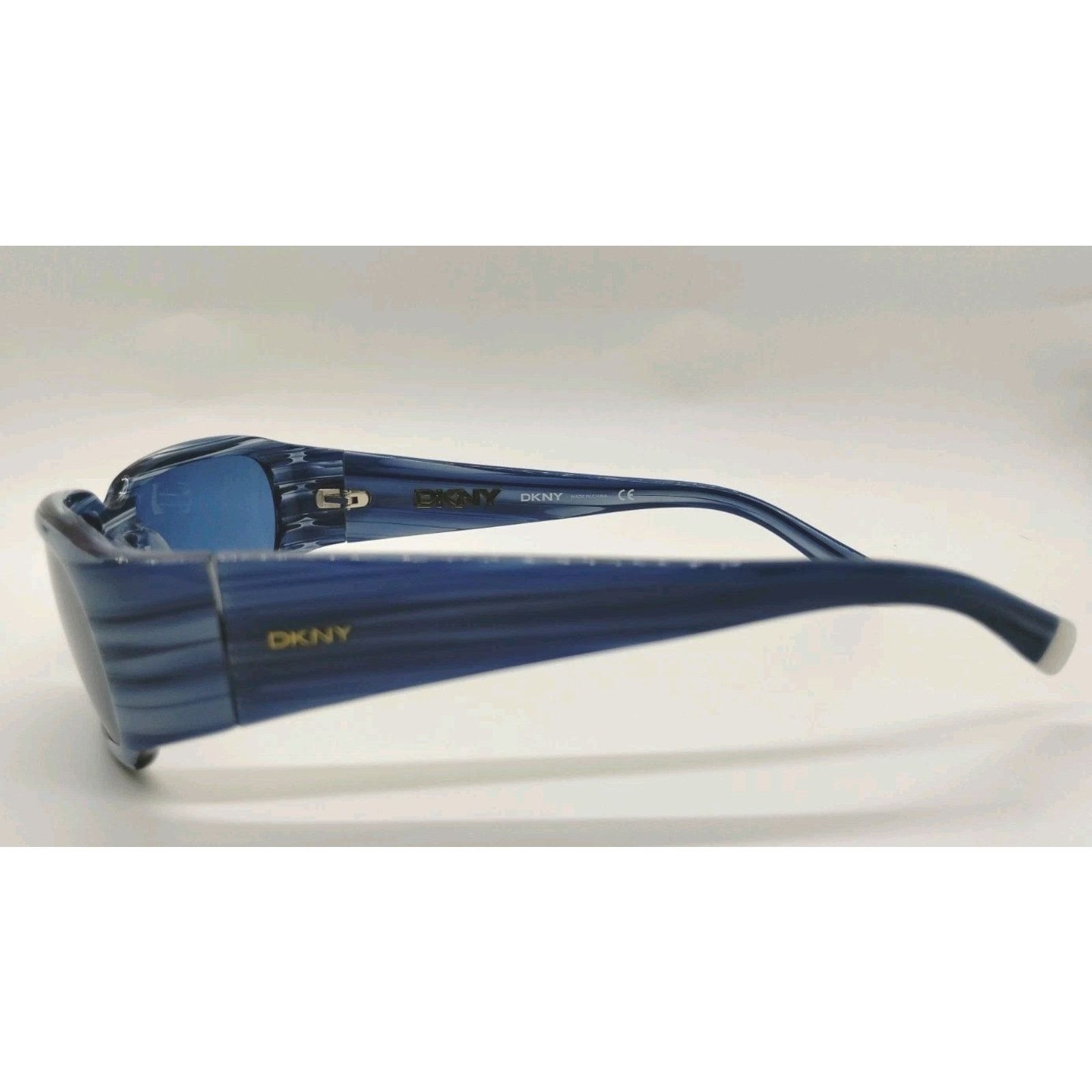 DKNY DKNY Eyeglass Frames DY4028 3240/80 Blue Marble Sunglasses Size ONE SIZE - 5 Thumbnail