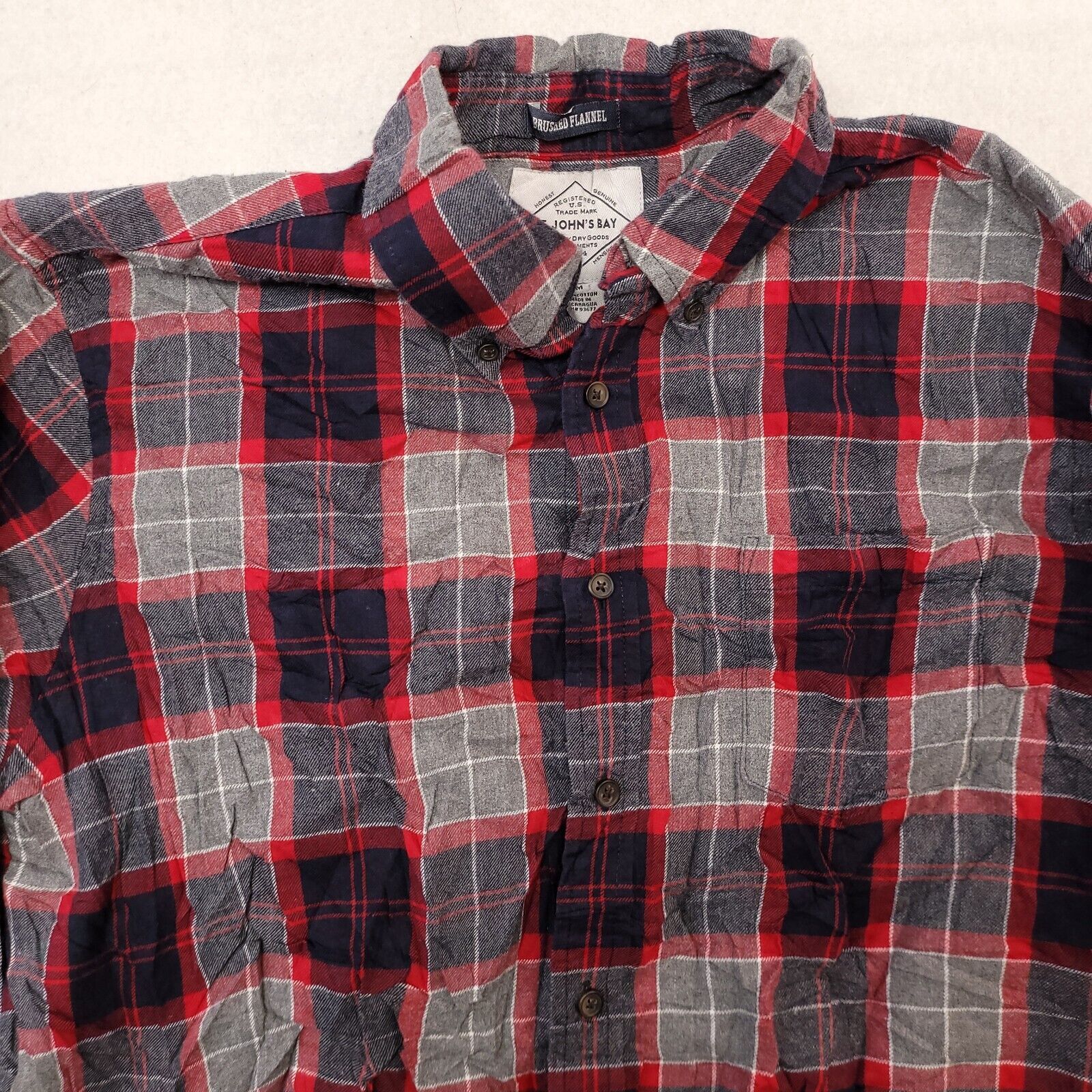 St. Johns Bay St Johns Bay Tartan Flannel Button Up Shirt Mens Size M Red Size US M / EU 48-50 / 2 - 1 Thumbnail