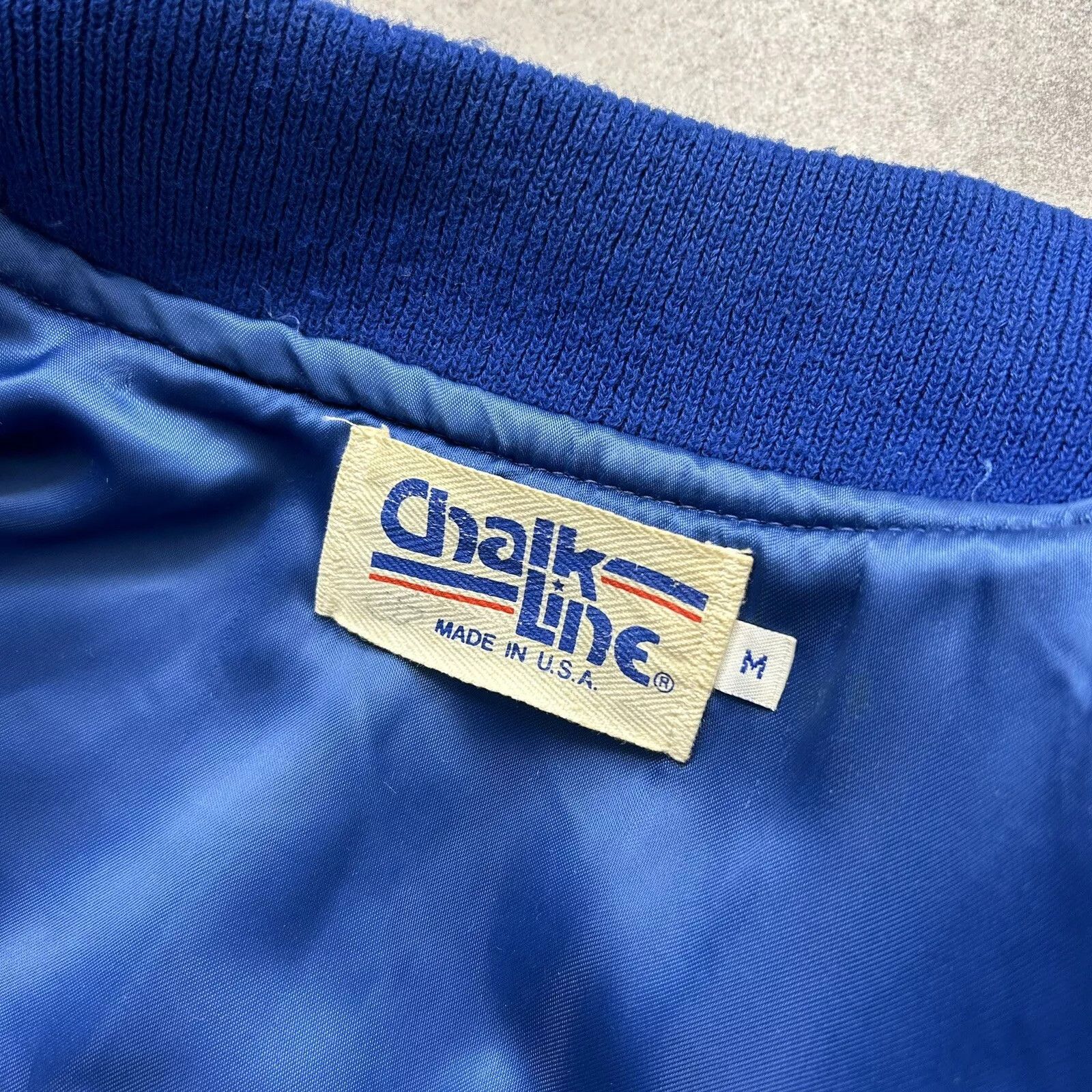 Chalk Line × NHL × Vintage NEW YORK RANGERS VARSITY JACKET LETTERMAN SPELL OUT Size US M / EU 48-50 / 2 - 8 Thumbnail