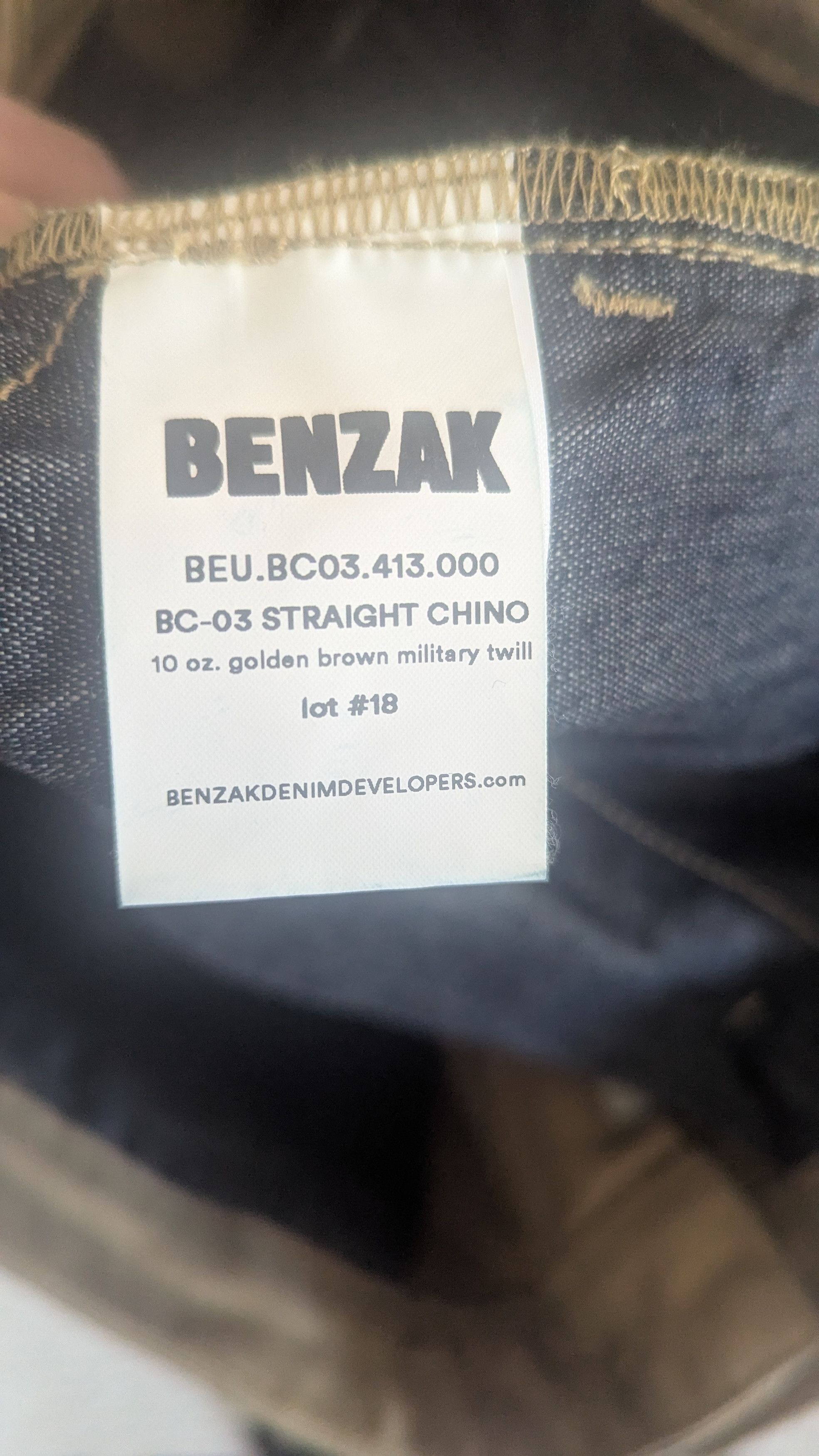 Benzak Denim Developers BC02 - Straight Chino Size US 30 / EU 46 - 3 Thumbnail