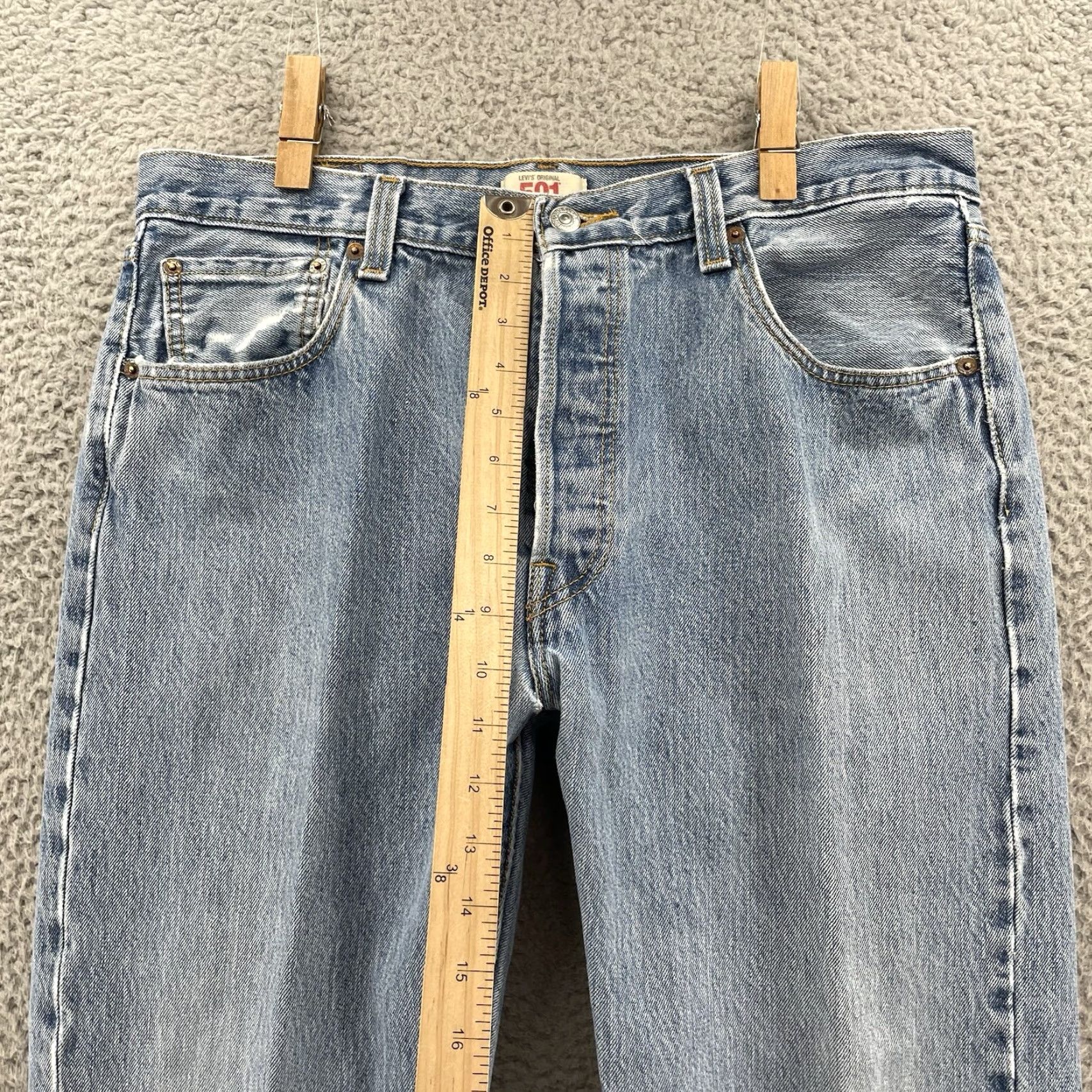 Levi's VINTAGE Levi's 501 Jeans Mens 34x30 Blue Denim Button Fly 90s Streetwear Skate Levi's 500 Series Mens Jeans Size US 34 / EU 50 - 7 Thumbnail