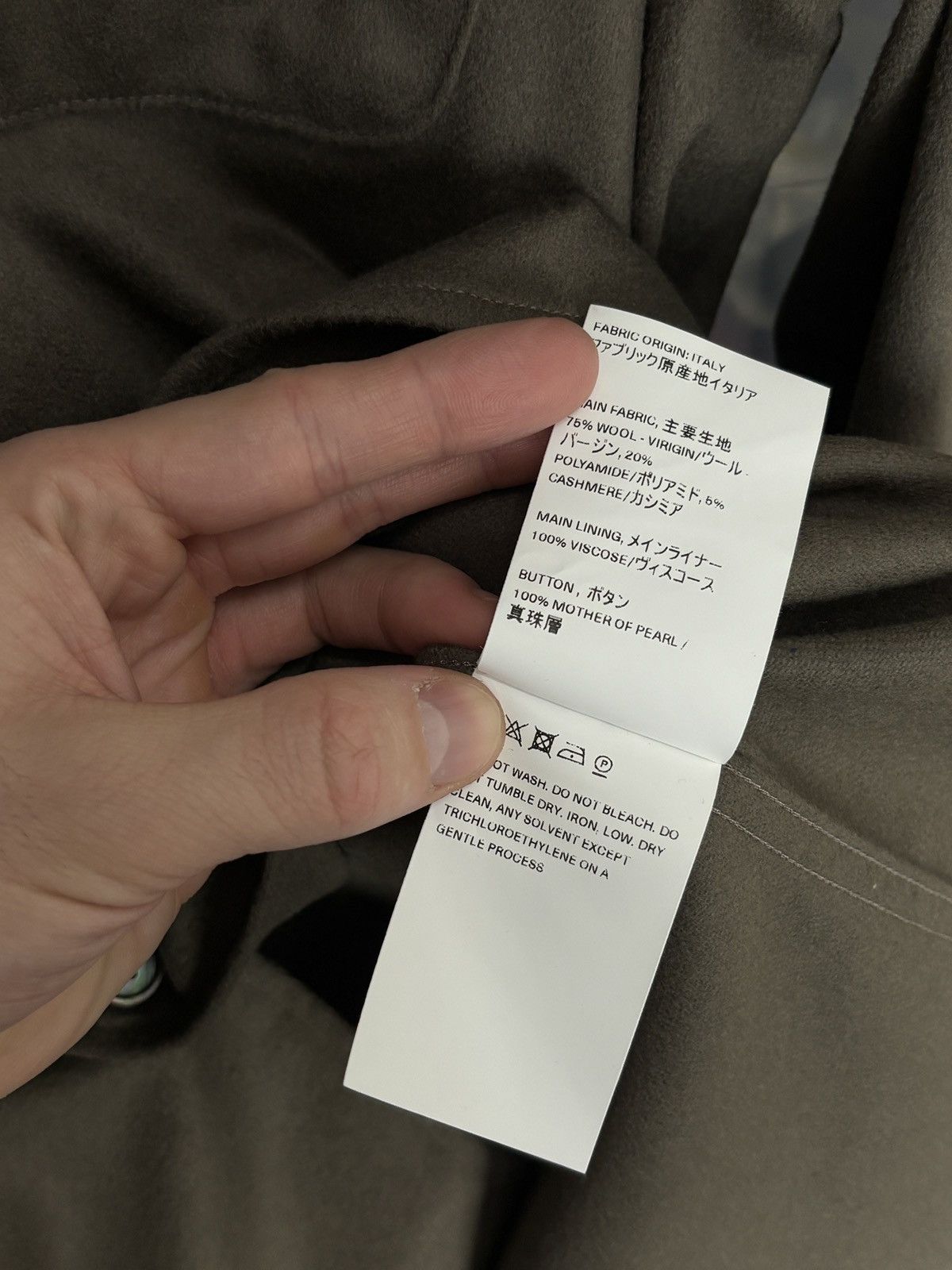 Our Legacy Our Legacy Olive Button Up Above Shirt Wool Cashmere Size US M / EU 48-50 / 2 - 8 Thumbnail
