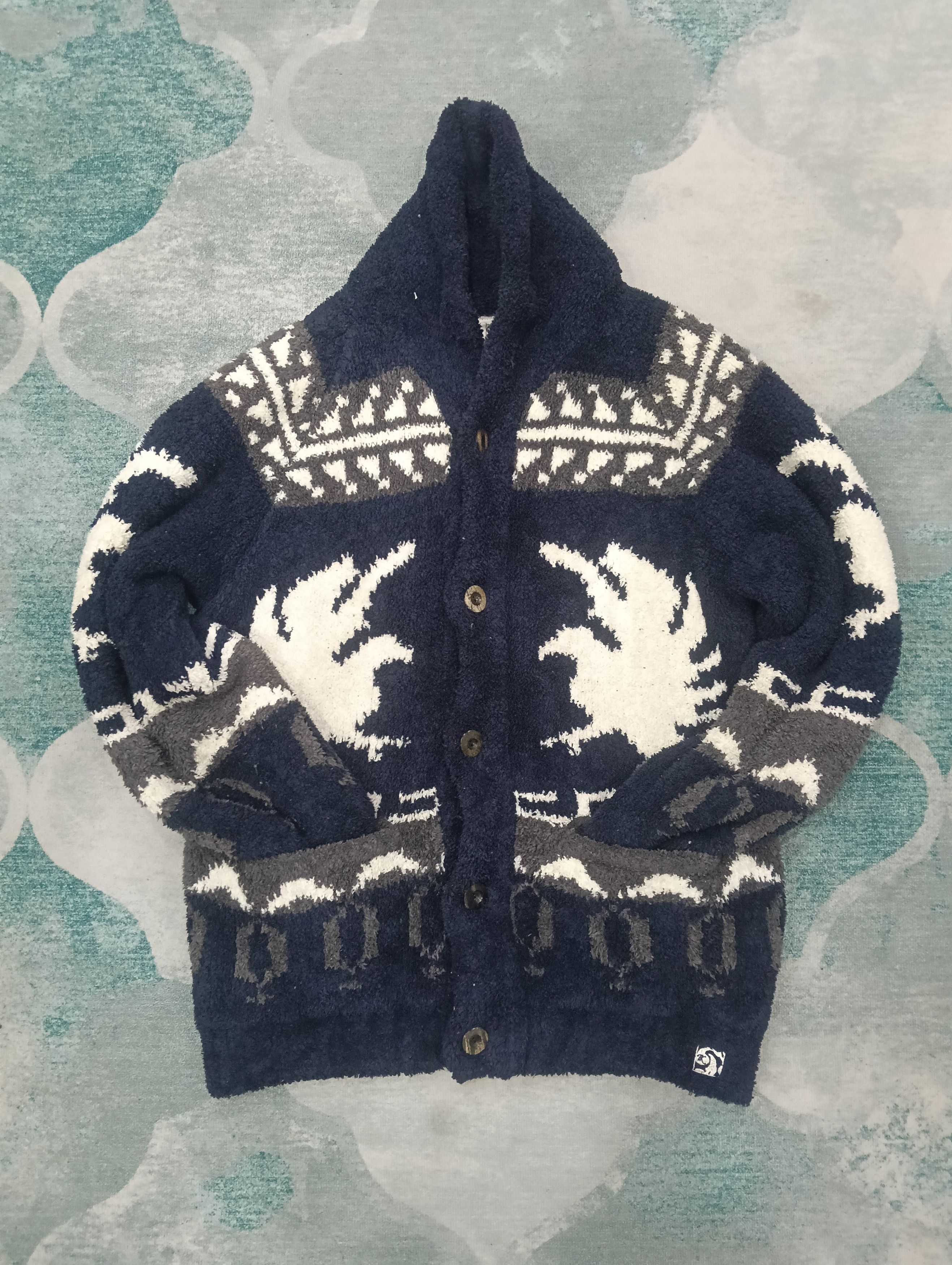 Beauty Beast × Errolson Hugh × Japanese Brand Vintage Kashwere Like Fleece Size US L / EU 52-54 / 3 - 2 Thumbnail