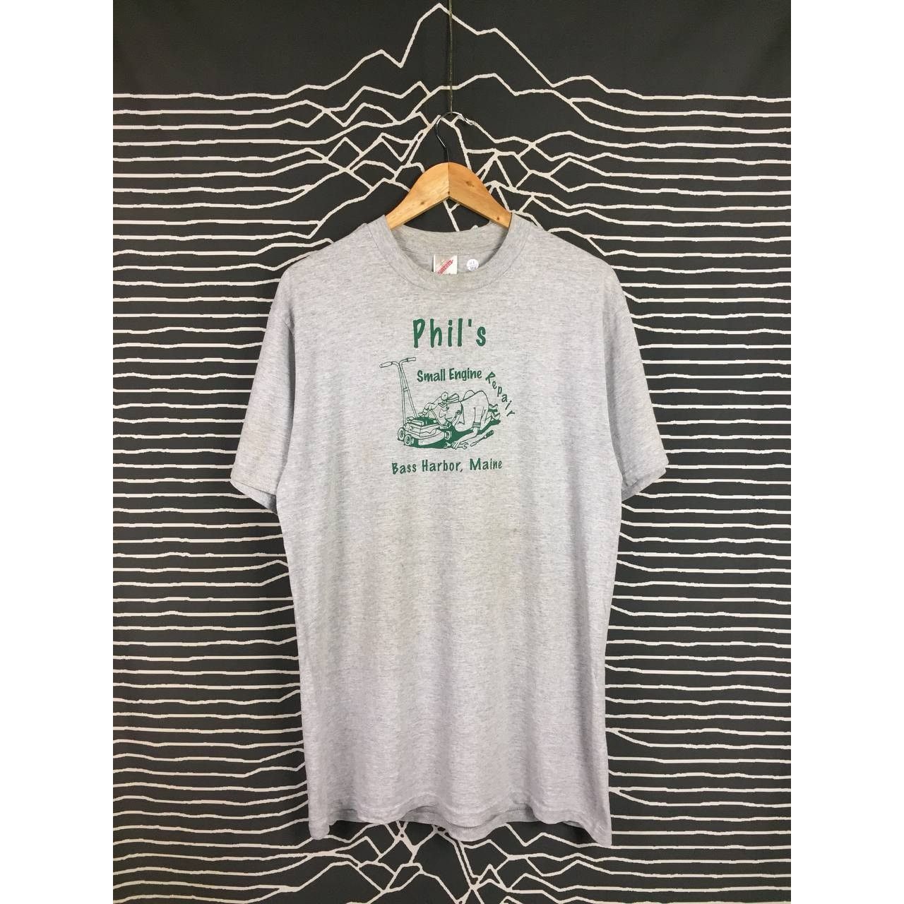 Jerzees × Vintage Vtg 90s Phil's Small Engine Repair Bass Harbor Maine Tee Size US L / EU 52-54 / 3 - 2 Thumbnail