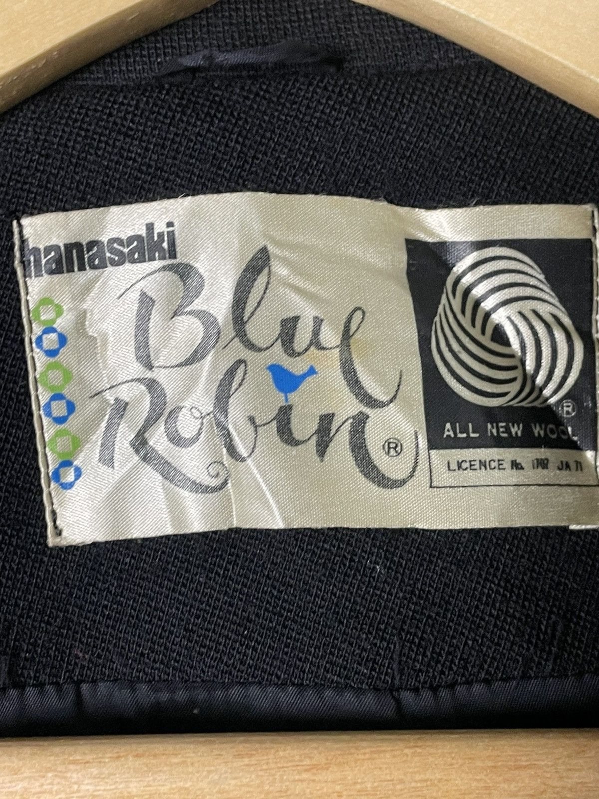 Japanese Brand × Vintage Blue Robin x Japanese Brand Wool Coat Blazer (41) Size US S / EU 44-46 / 1 - 4 Thumbnail