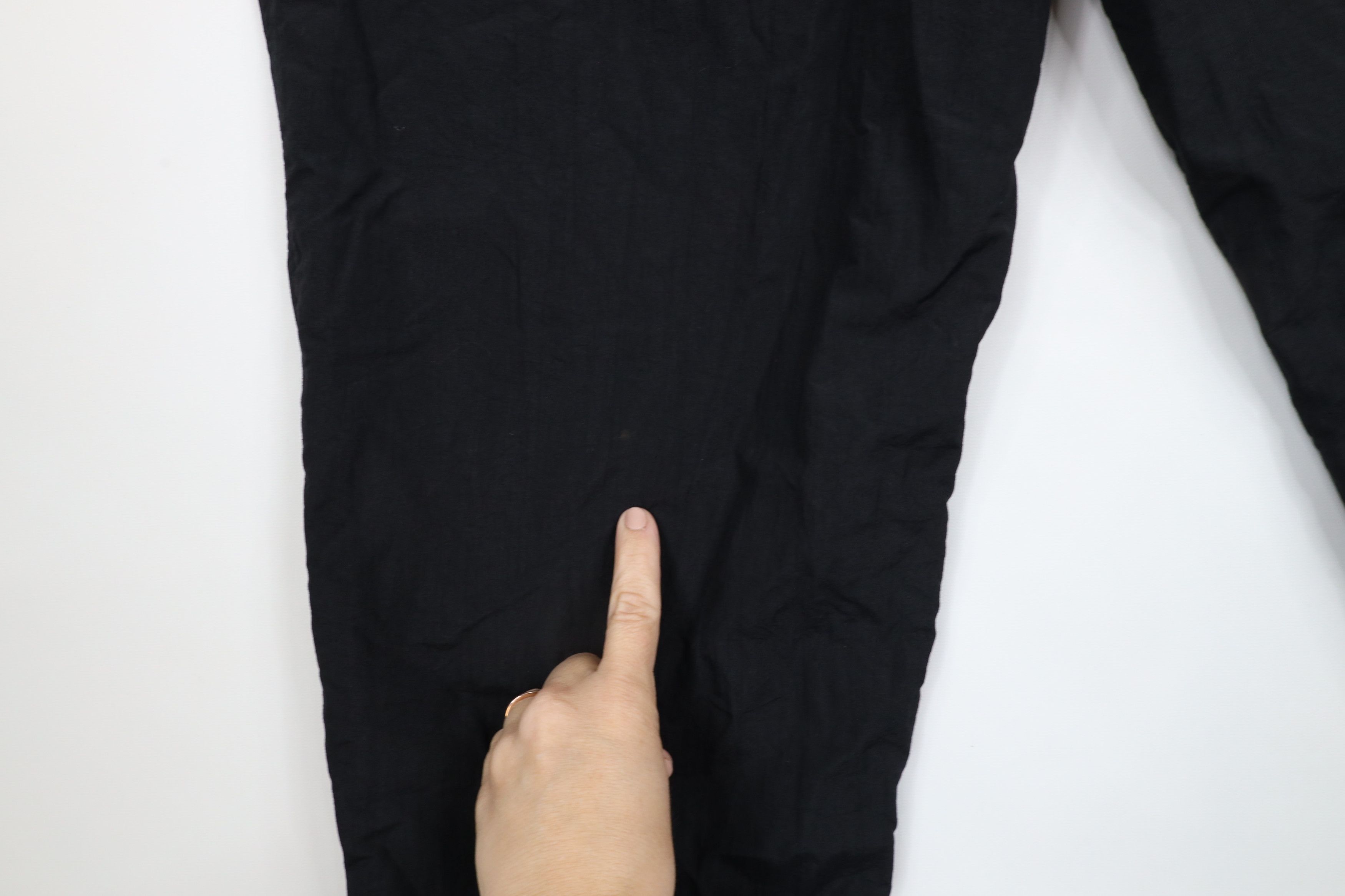 Vintage Vintage 90s Streetwear Lined Cuffed Joggers Pants Black Size US 36 / EU 52 - 15 Thumbnail