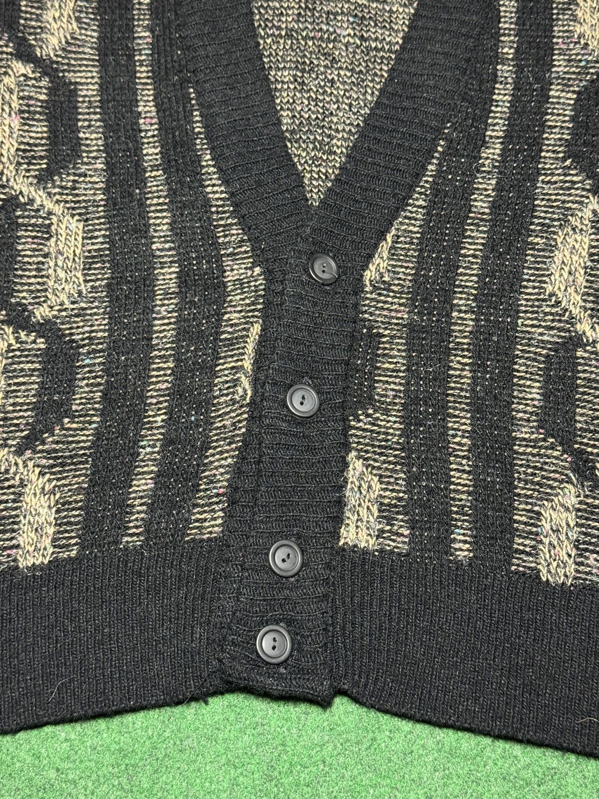 Le TIGRE Vintage 90s Le Tigre Geometric XL Retro Carigan Sweater Size US XL / EU 56 / 4 - 3 Thumbnail