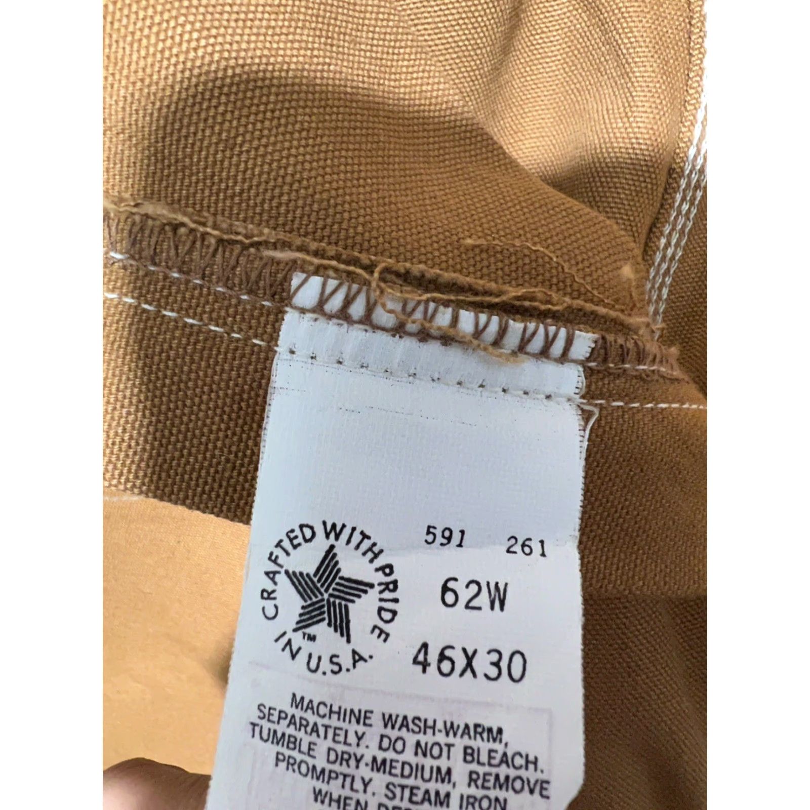 Carhartt VINTAGE Carhartt Union Made Brown Duck Work Jeans 46x30 NWT Deadstock Pants Men Brown Denim Cotton 30 Inseam Painter 46 Mens Size US 30 / EU 46 - 4 Thumbnail
