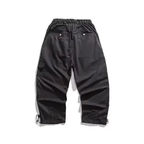 Japanese Brand 21SS Indigo Union Japan Black Worker Cropped Pants Size US 31 - 1 Thumbnail