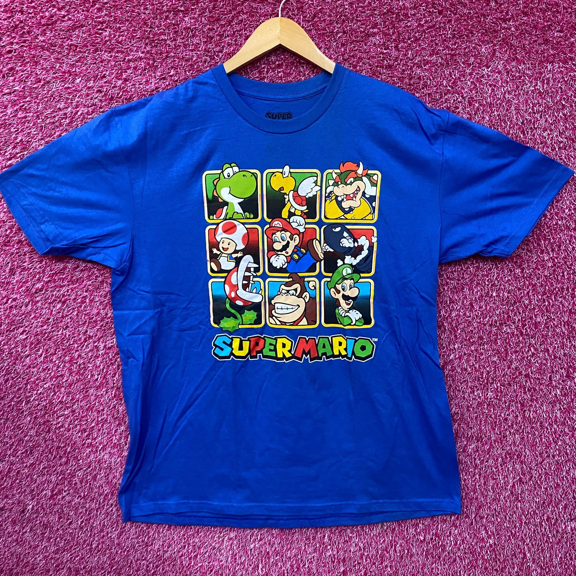 Nintendo Nintendo Super Mario Golden Blue Graphic T-Shirt XL Size US XL / EU 56 / 4 - 1 Thumbnail