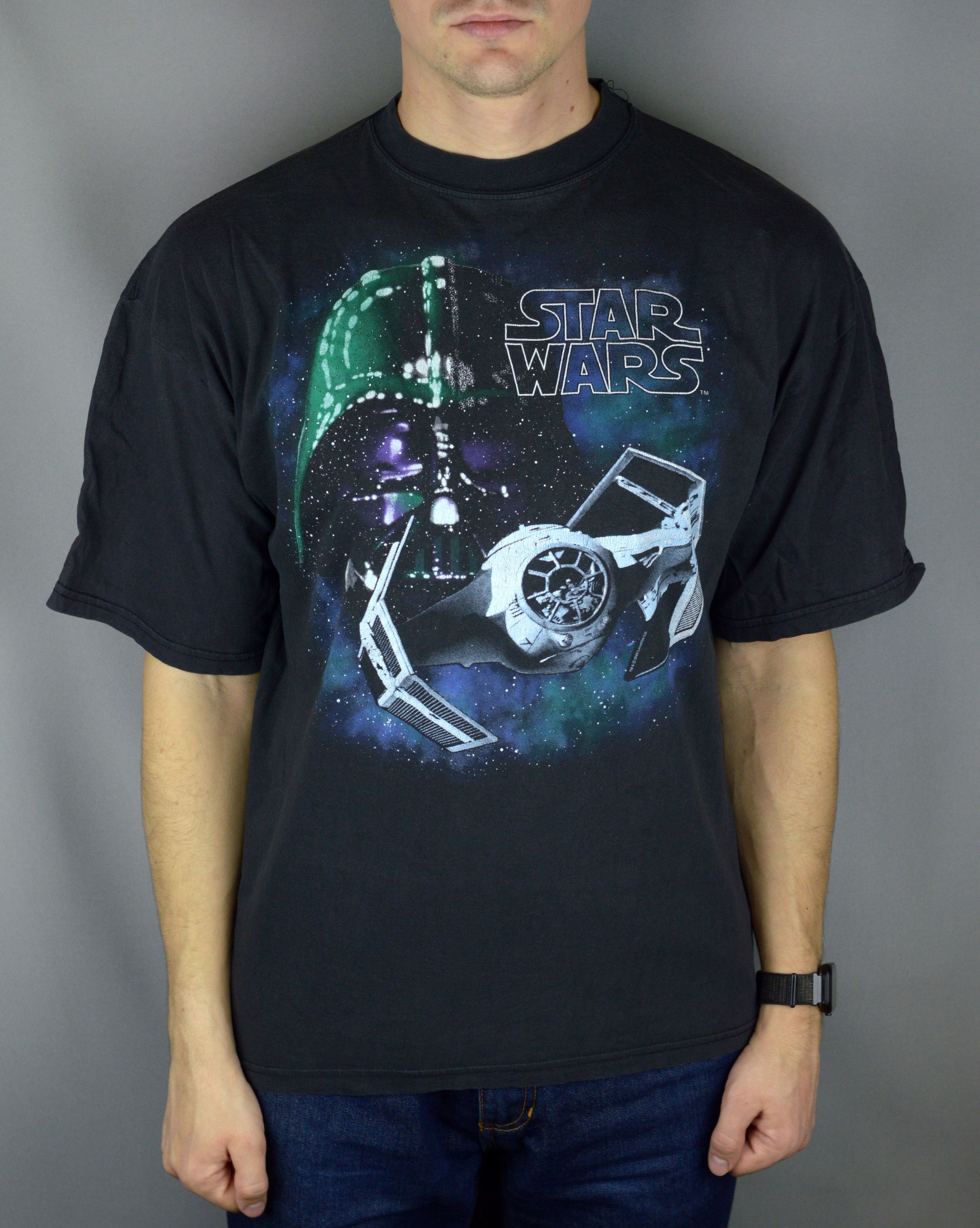 Star Wars × Vintage Vintage Star Wars Lucasfilm 1995 t shirt Size US XL / EU 56 / 4 - 1 Thumbnail