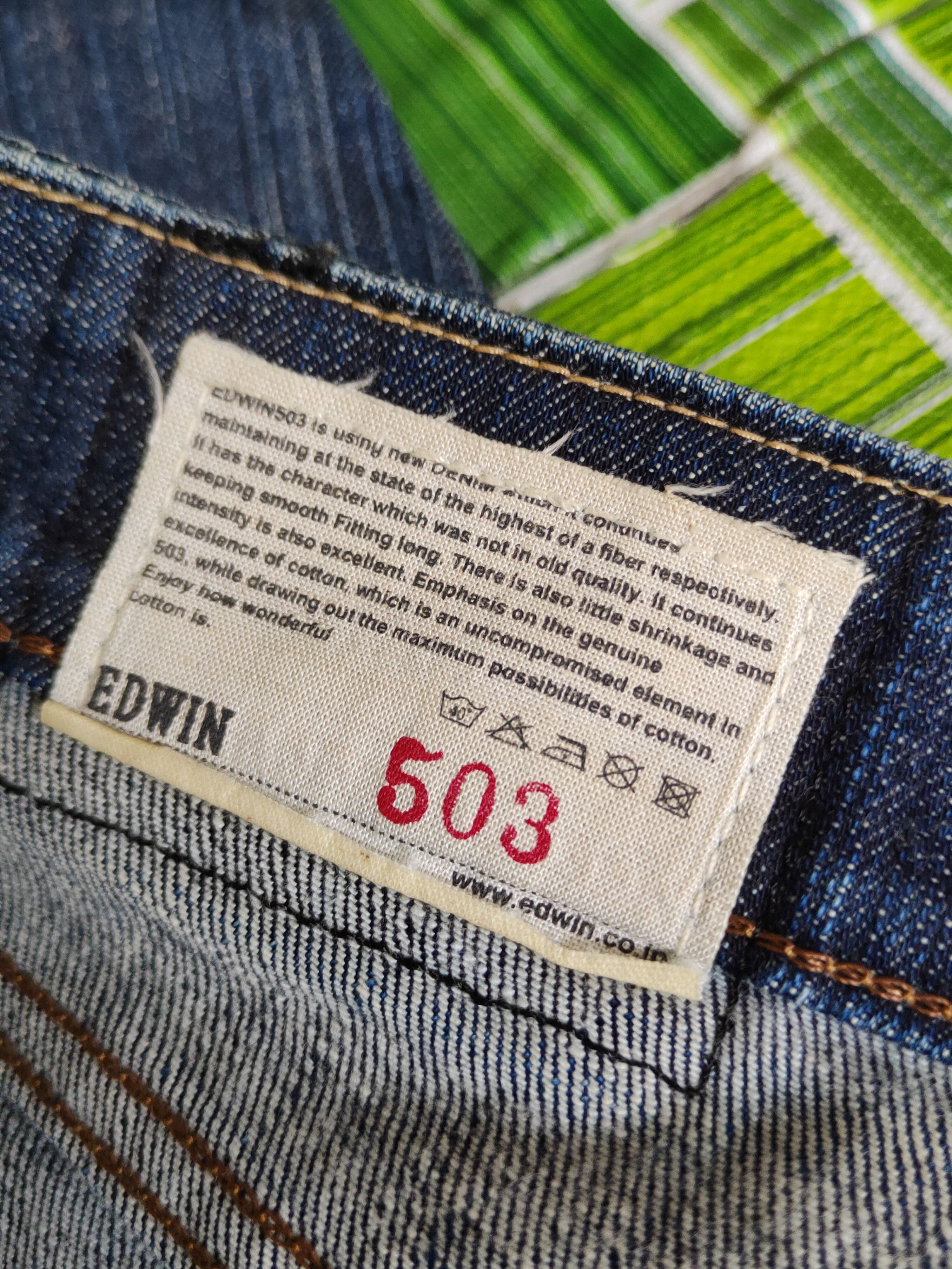 Edwin Edwin Dark Blue Distressed Ripped Jeans #S2201 Size US 30 / EU 46 - 17 Thumbnail
