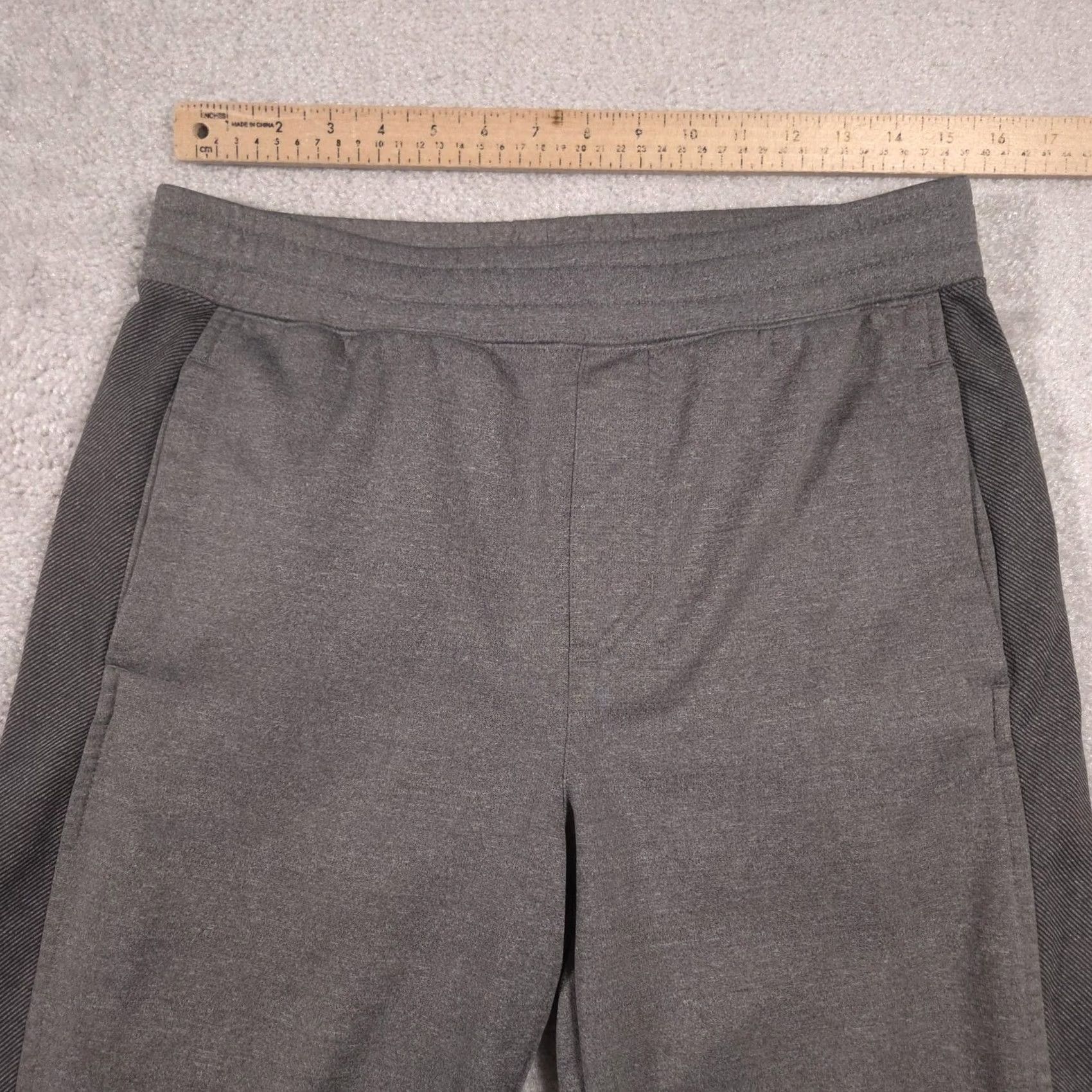 Hurley Hurley Pants Mens S Gray Fleece Joggers Sweatpants Pockets Side Stripe Logo Adjustable Waist Size US 29 - 6 Thumbnail