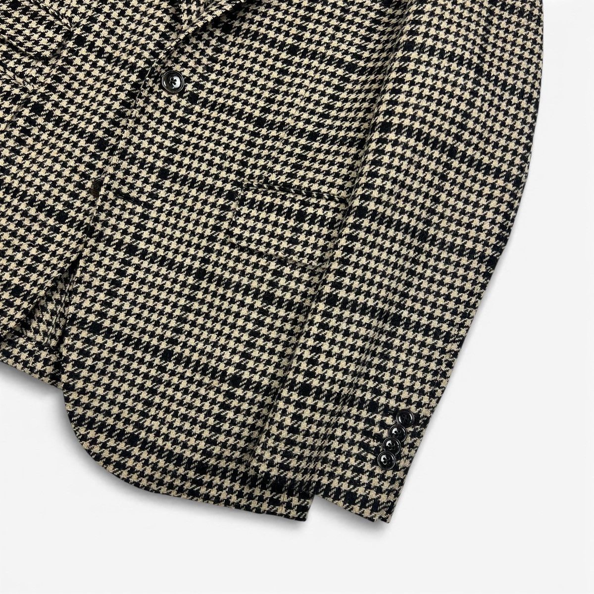 MAN 1924 MAN 1924 Kennedy Blazer – Black & Ecru Houndstooth Size 38R - 2 Thumbnail