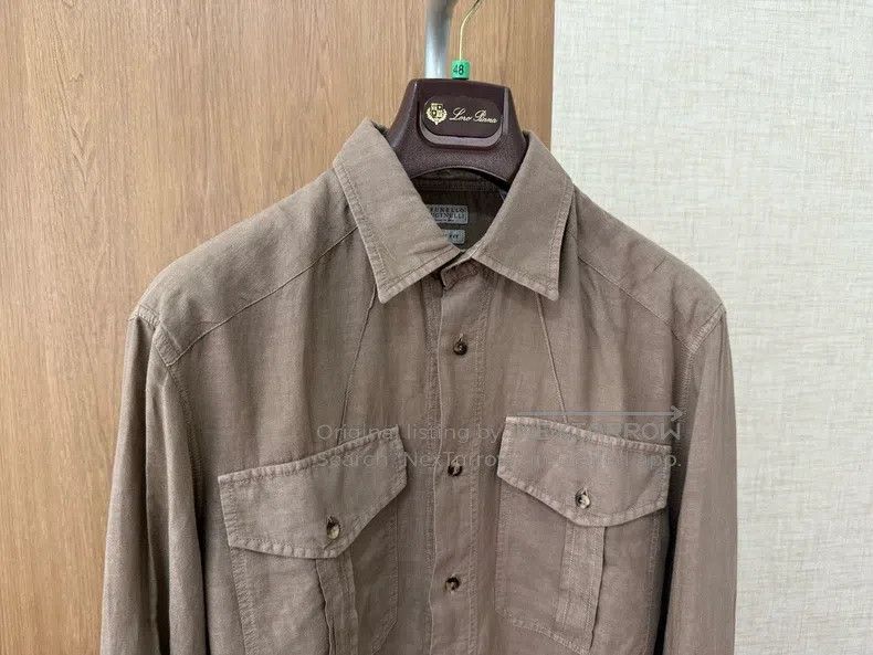 Brunello Cucinelli Brunello Cucinelli Men's casual shirt Size US M / EU 48-50 / 2 - 2 Thumbnail