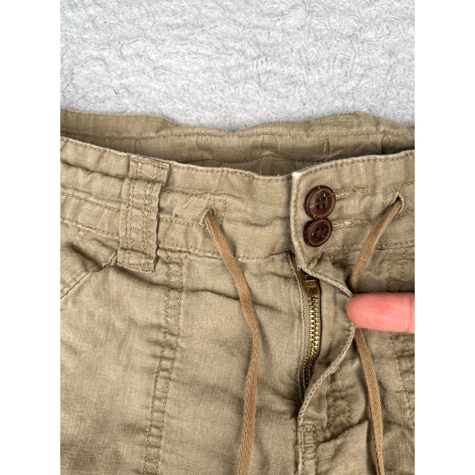Patagonia Patagonia Shorts Women 6 Beige Hemp Shorts Drawstring Pockets Beach 29x8 Vintage: No Size 28" / US 6 / IT 42 - 6 Thumbnail