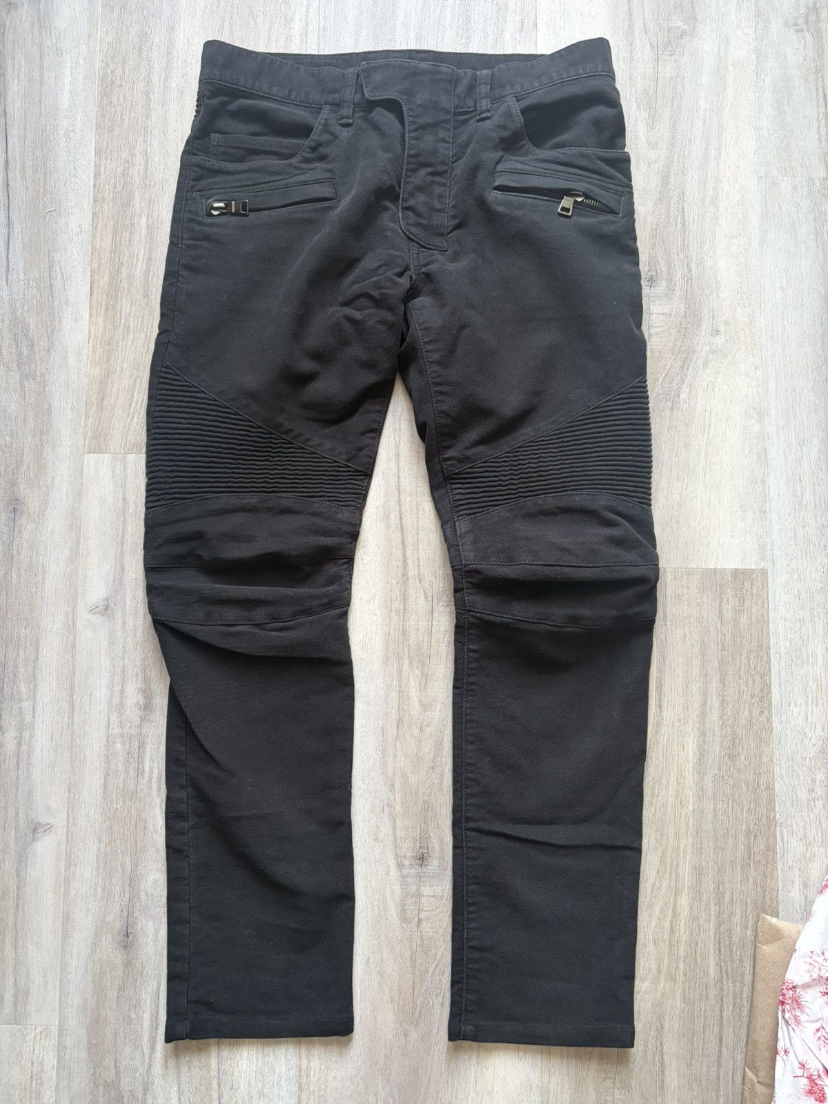 Balmain Biker Denim Jeans