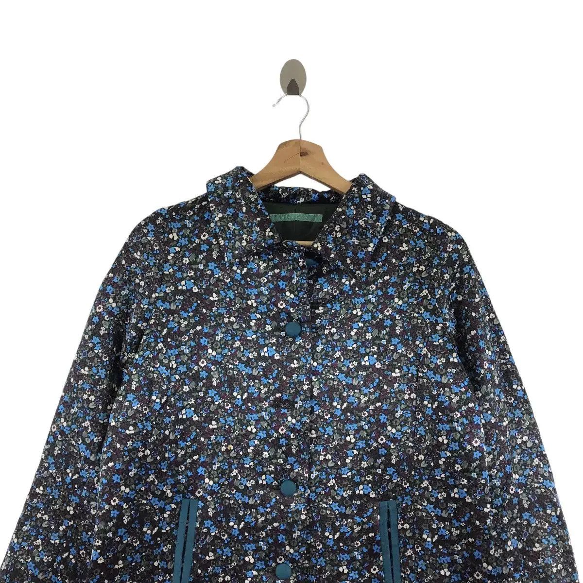 Vintage GLAMORAMA Japanese Brand Floral Overprint Button Up Parka Size S / US 4 / IT 40 - 4 Thumbnail