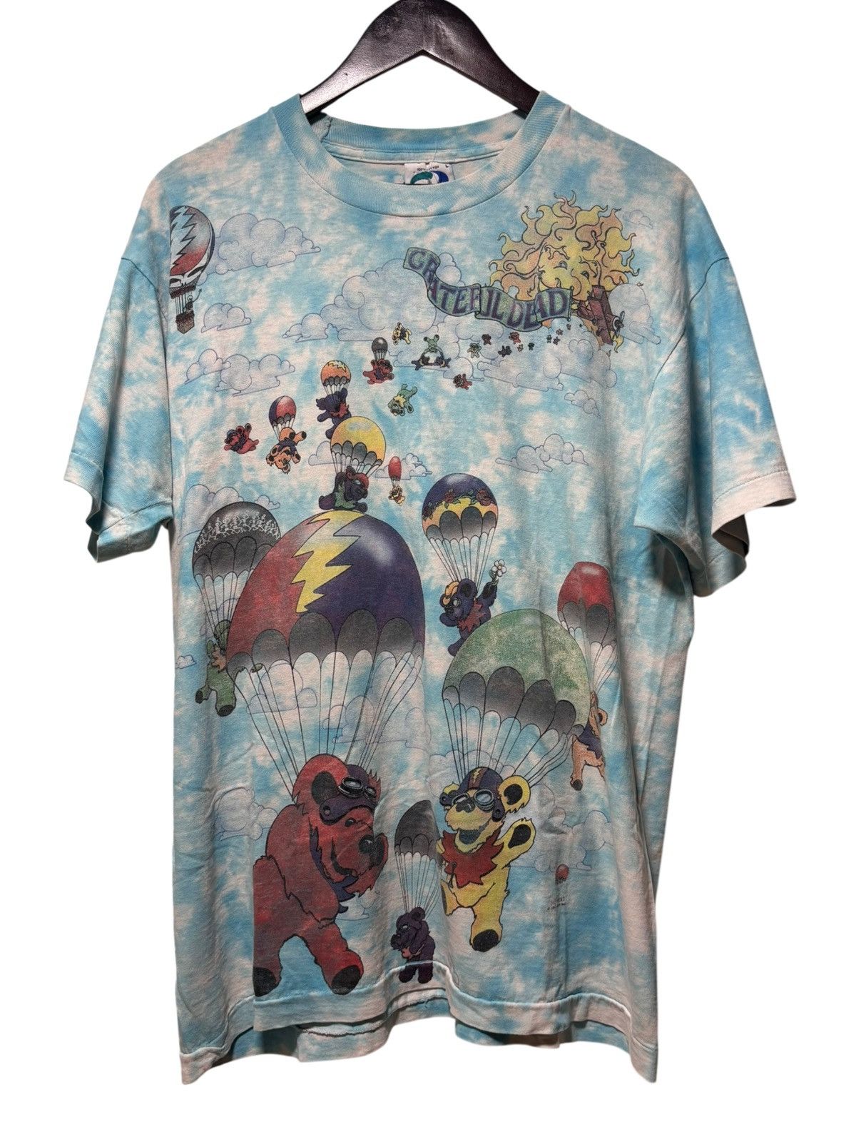 Grateful Dead × Liquid Blue Vintage 1993 Grateful Dead T Shirt SZ L Skydiving Bears AOP Size US L / EU 52-54 / 3 - 1 Thumbnail